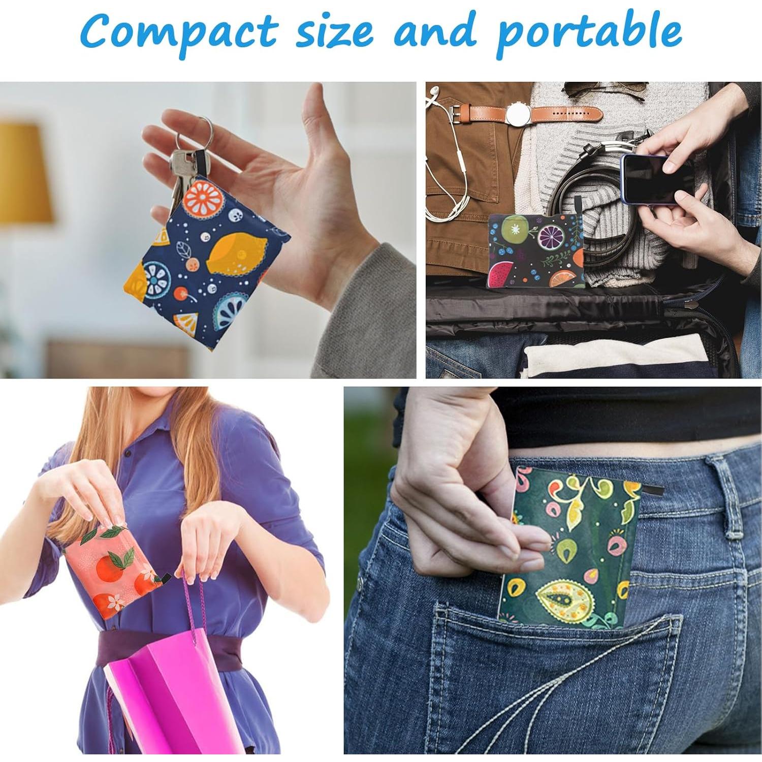 Paquete de 4 Bolsas de Compras Reutilizables DXMWWTP 15kg