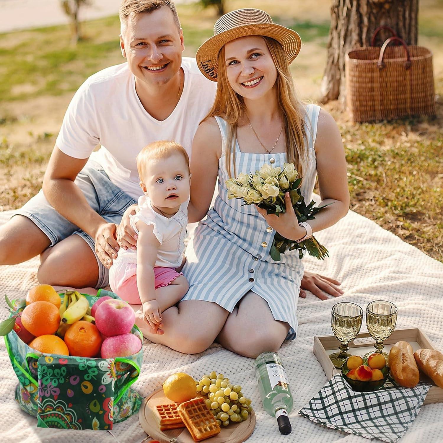 Paquete de 4 Bolsas de Compras Reutilizables DXMWWTP 15kg