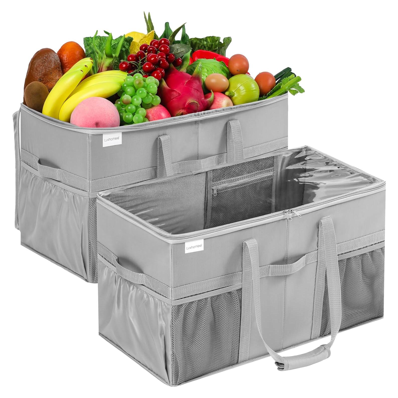 Bolsa de Compras Reutilizable LUVHOMEE Extra Grande 54L