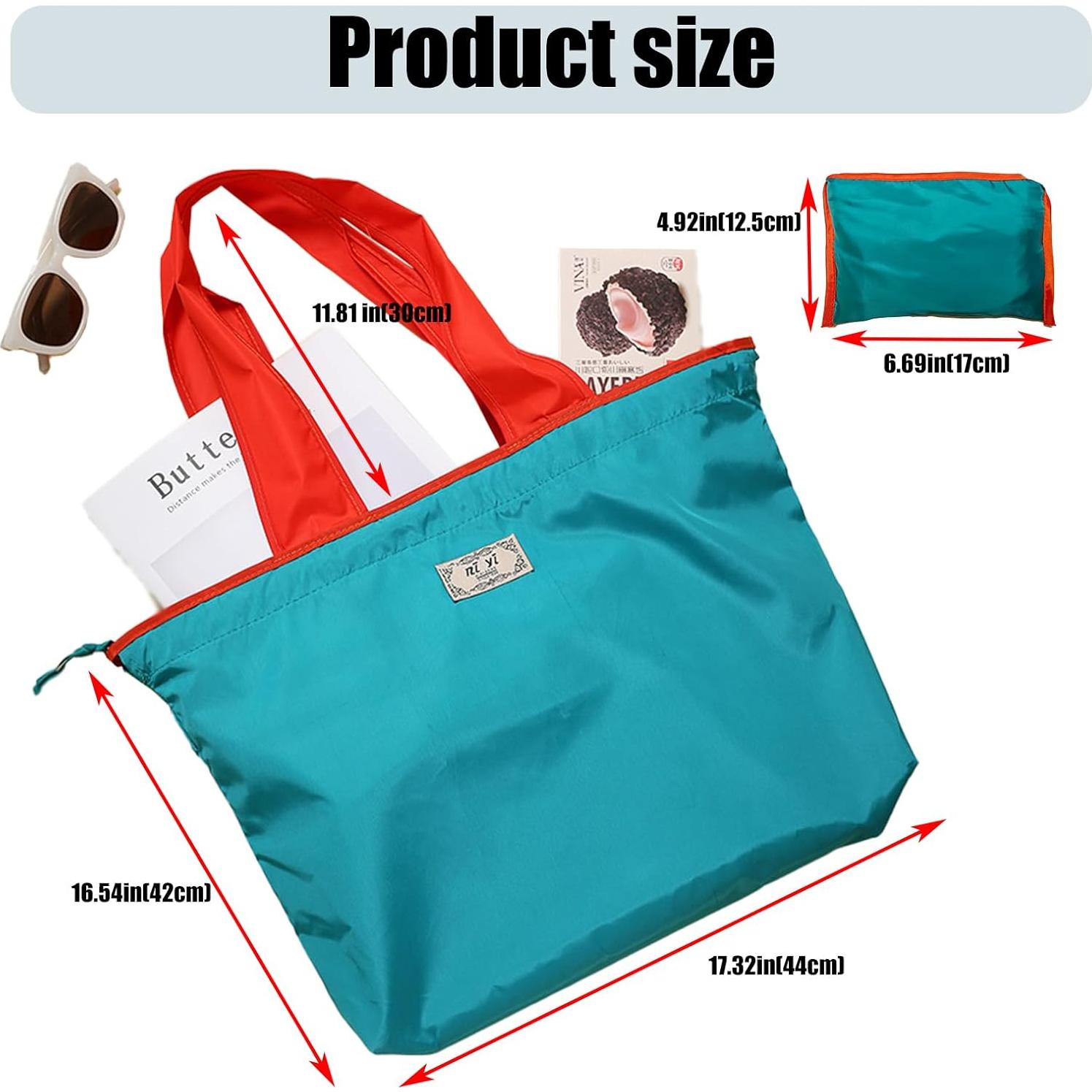 Paquete de 4 Bolsas de Compras Reutilizables XKE-X 24L