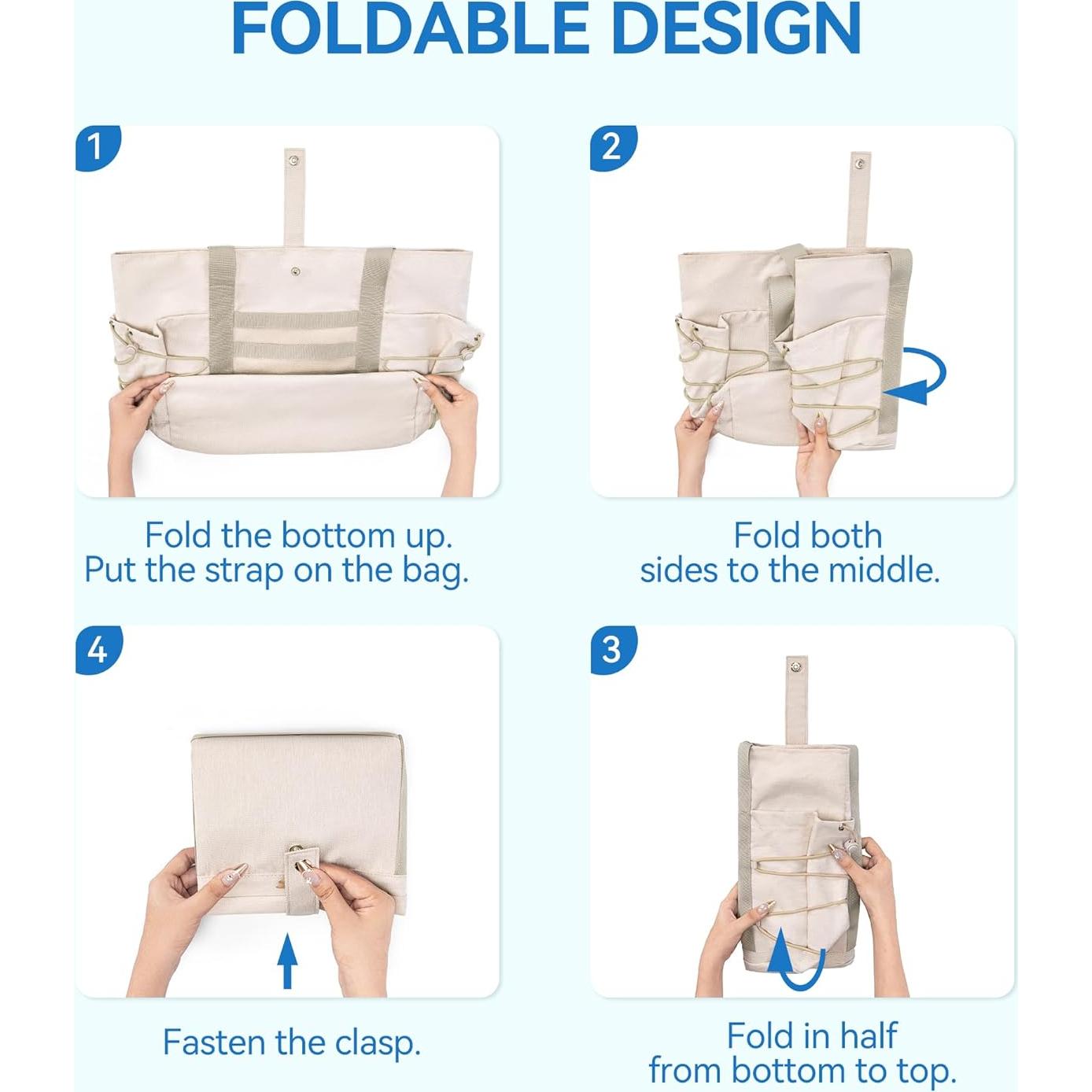 Bolsa de Viaje Plegable BOSTANTEN para Mujeres 30L Impermeable