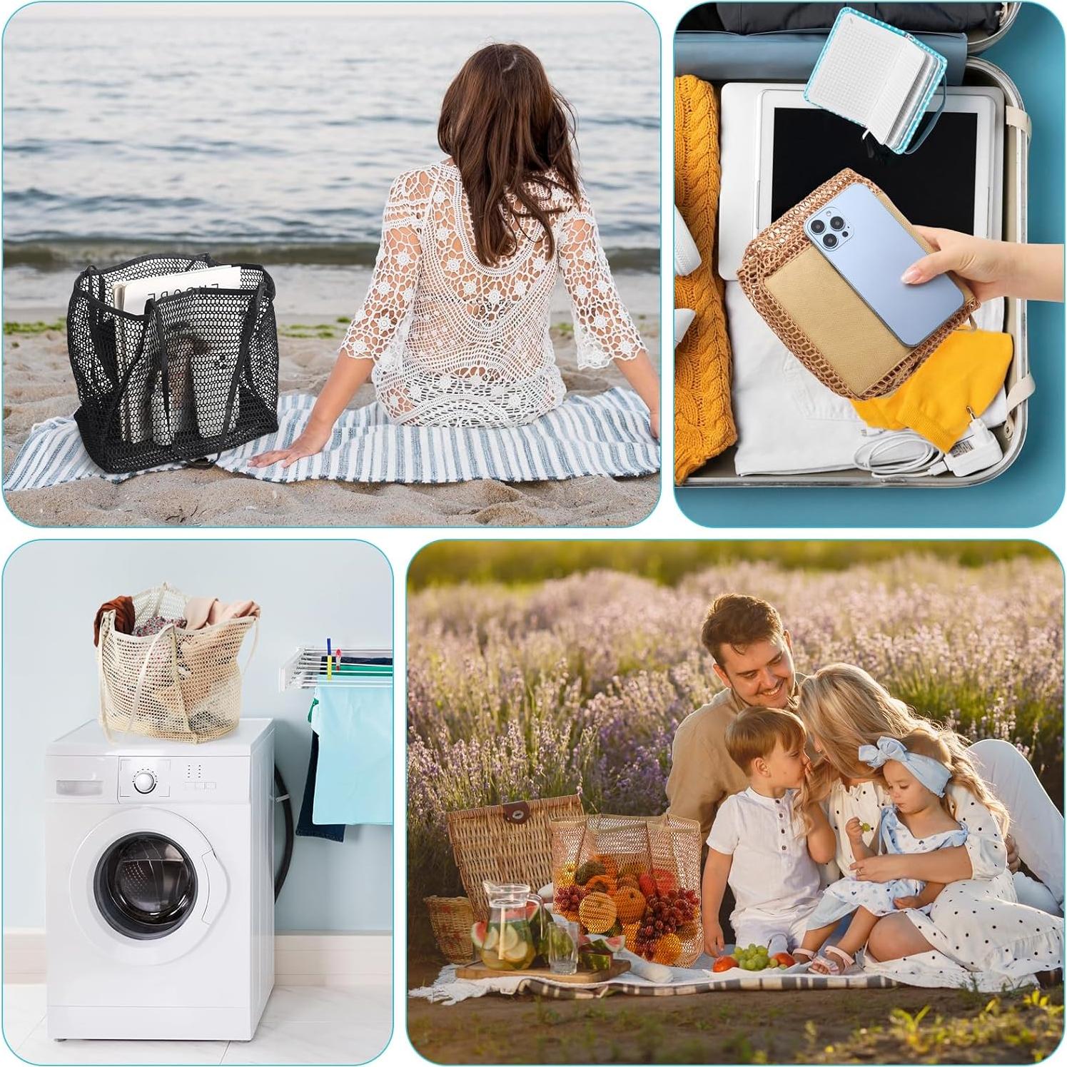 Set de 3 Bolsas de Playa Impermeables 23L para Mujeres - Nylon