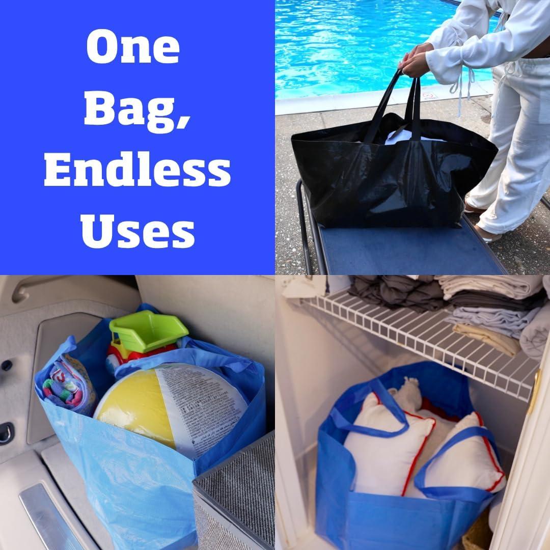 Bolsa de Compras Reutilizable DURASACK 68L Azul - Paquete de 2