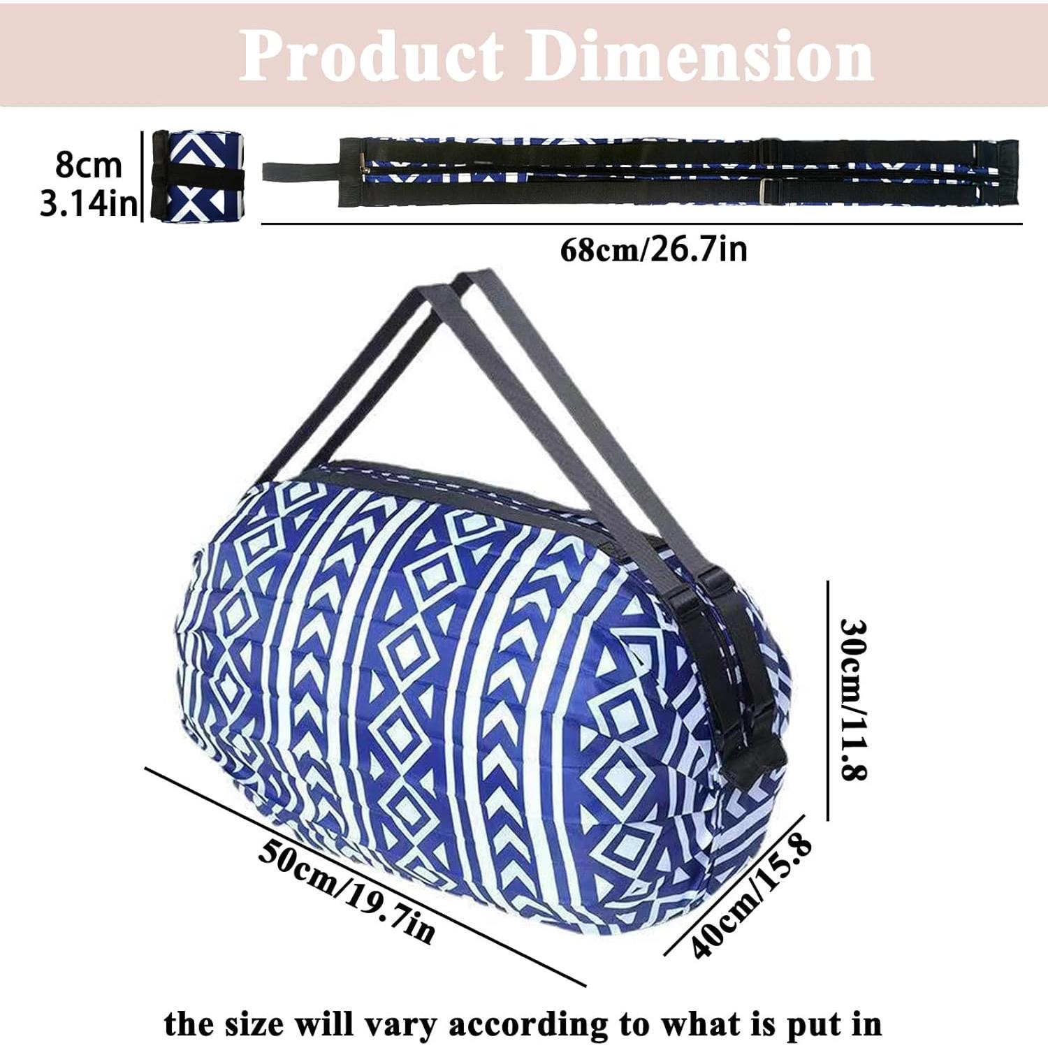 Bolsa de Viaje Plegable Dos & Nueve - 2 Pack Rosa y Azul