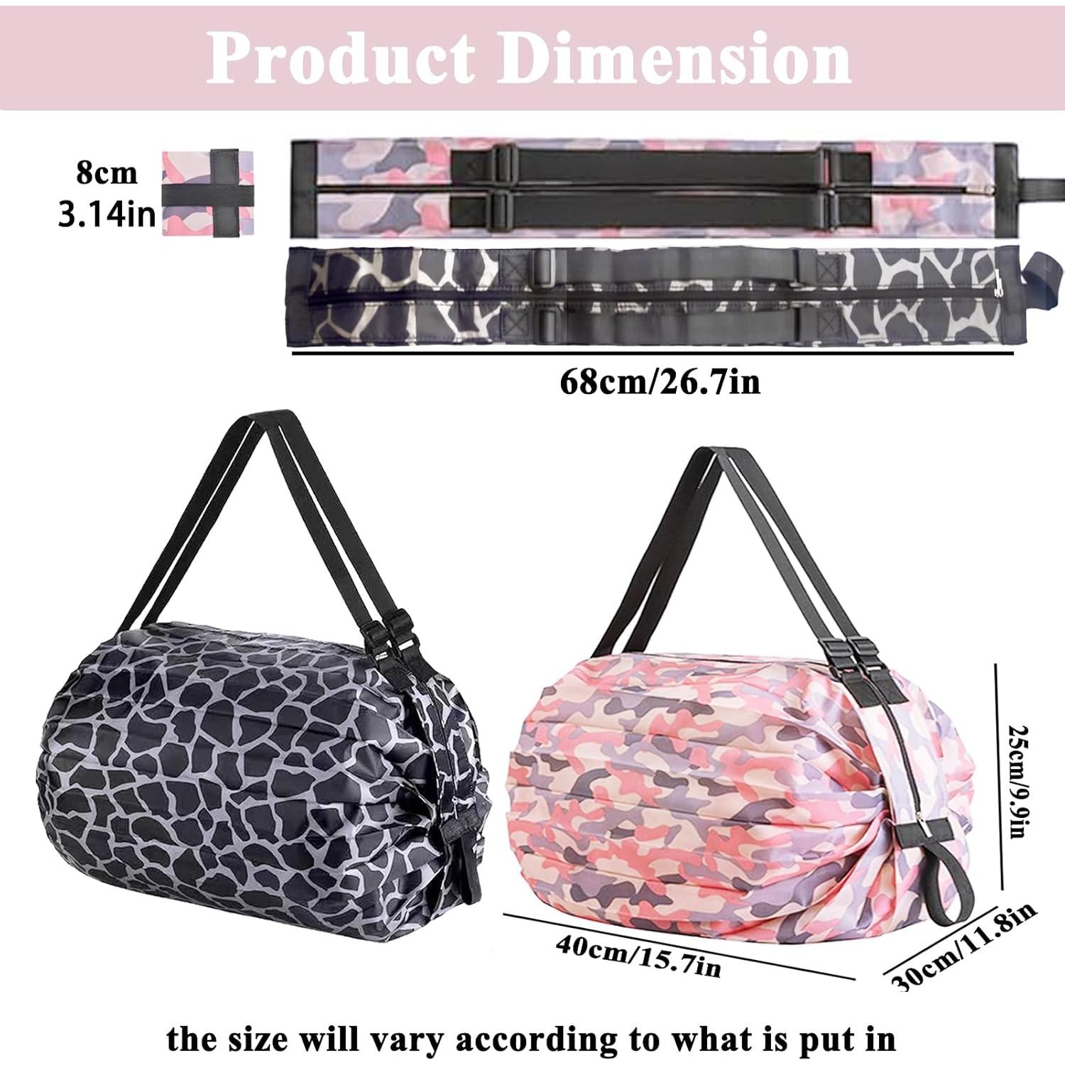 Bolsa de Viaje Plegable Dos & Nueve - 2 Pack Rosa y Azul