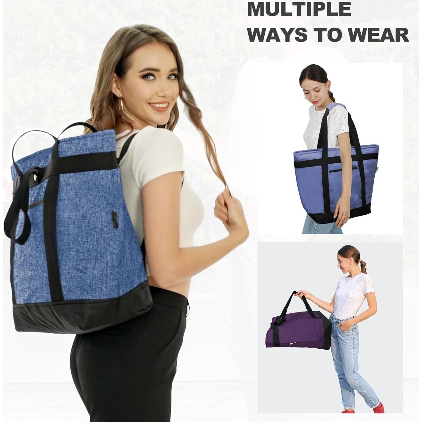 Bolsa Térmica BeeGreen Grande Aislada Impermeable Azul Marino