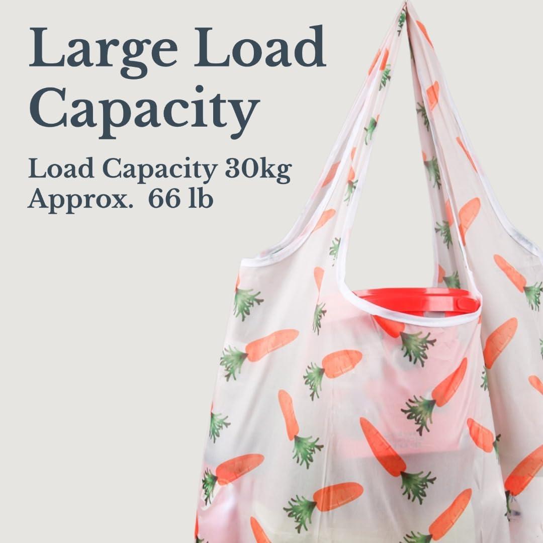 Paquete de 8 bolsas de compras plegables SZYL - 64.3x42 cm