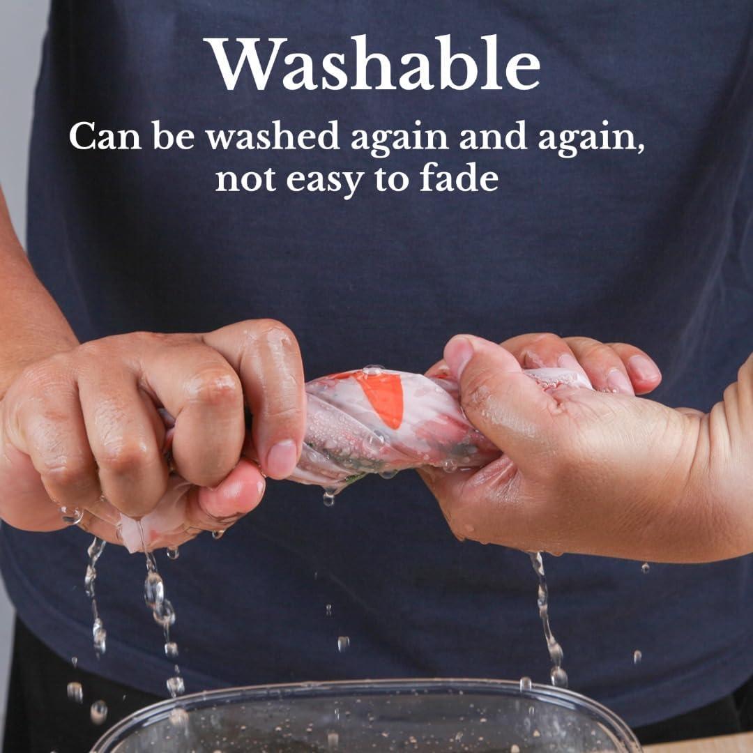 Paquete de 8 bolsas de compras plegables SZYL - 64.3x42 cm