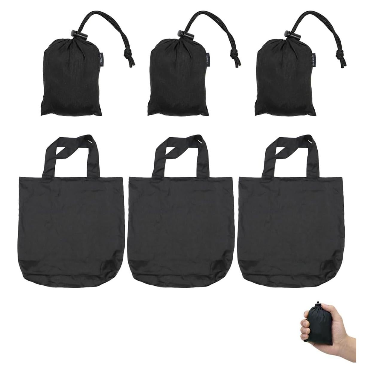 Bolsa de Compras Reutilizable BROWINT 3 Piezas Nylon 48x48cm