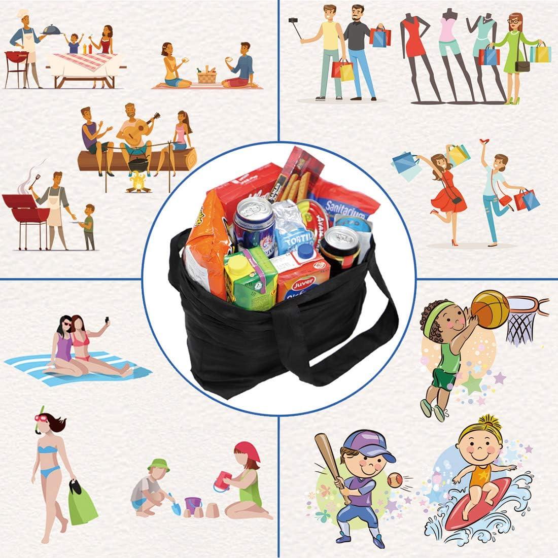 Bolsa de Compras Reutilizable BROWINT 3 Piezas Nylon 48x48cm