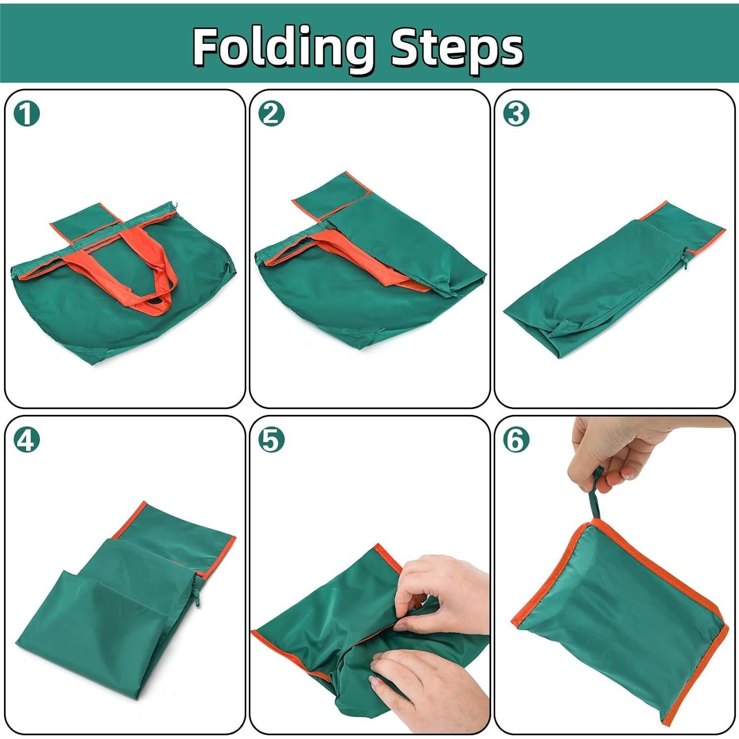 Paquete de 4 Bolsas de Compras Reutilizables Covzoe 43.9x41.9cm