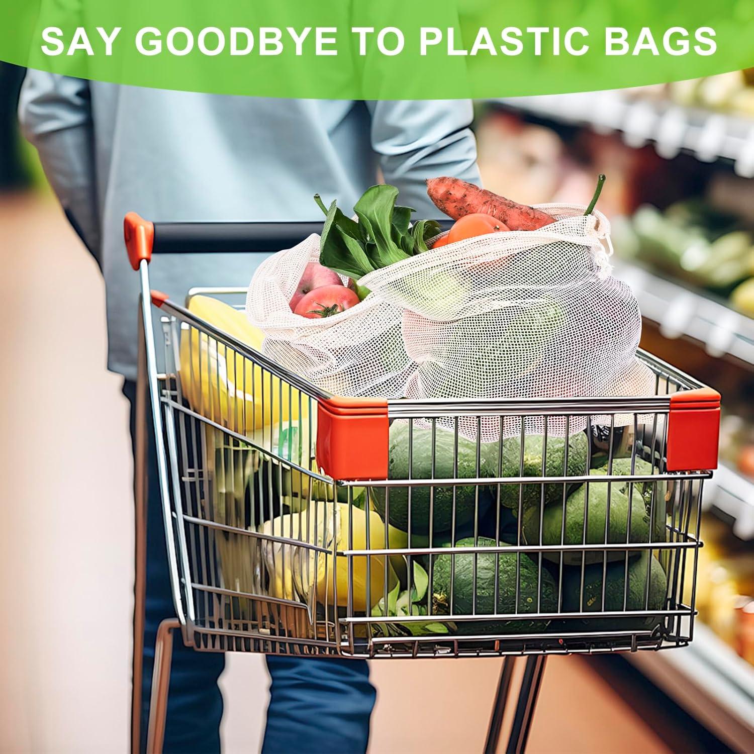 5 Bolsas Reutilizables de Produce Hndnrxue - Lavables y Transpirables