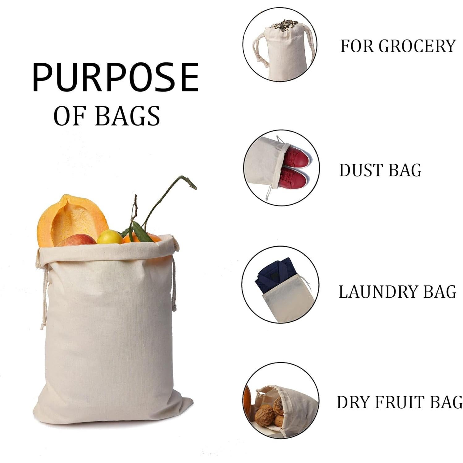 Paquete de 10 bolsas reutilizables Biglotbags 25.4x30.5cm