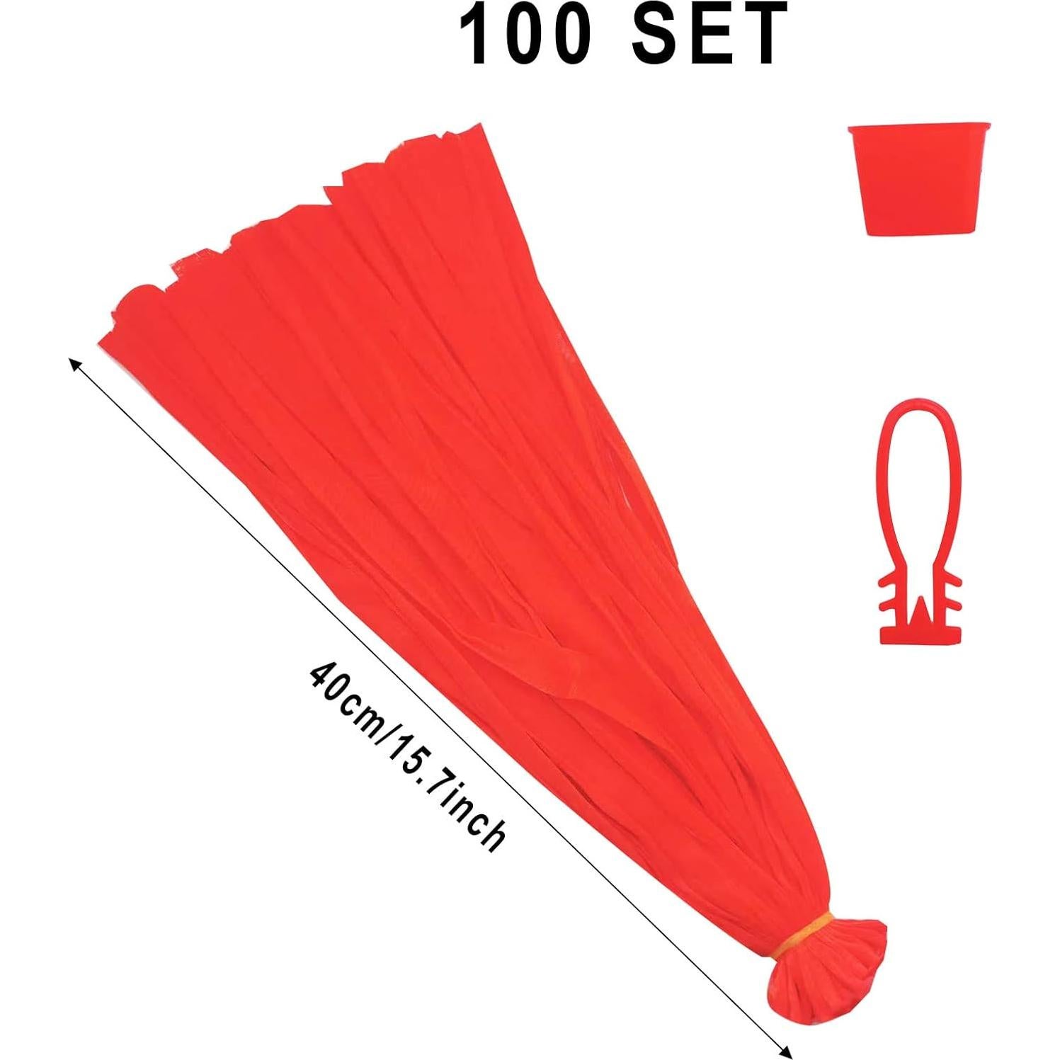 Bolsas de Almacenamiento de Malla HanyHere 100 Piezas 40cm