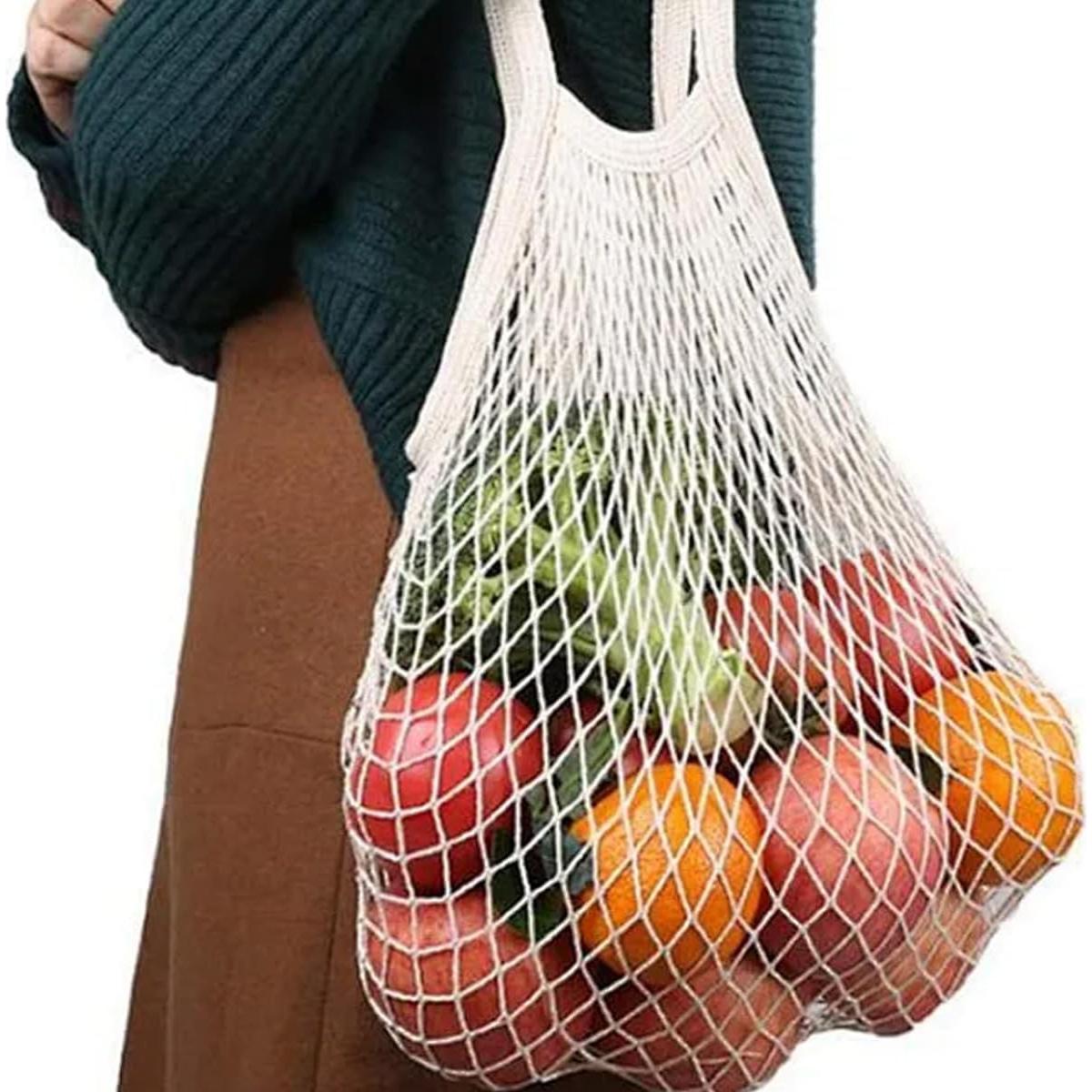 2 Bolsas de Malla Reutilizables UPSTORE 35x36cm para Compras