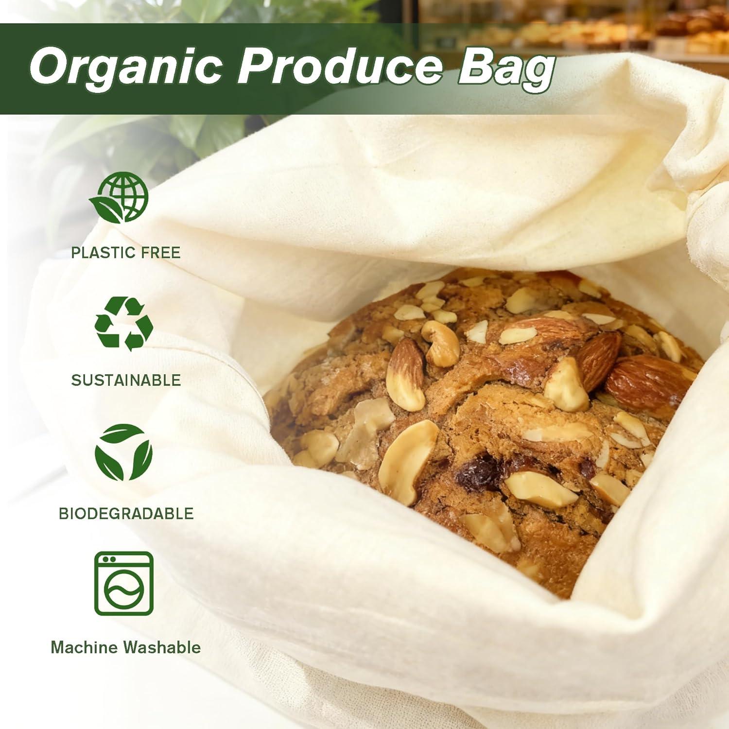 Bolsas de Almacenamiento de Algodón PrettyCare 15x33 cm - 3 Piezas