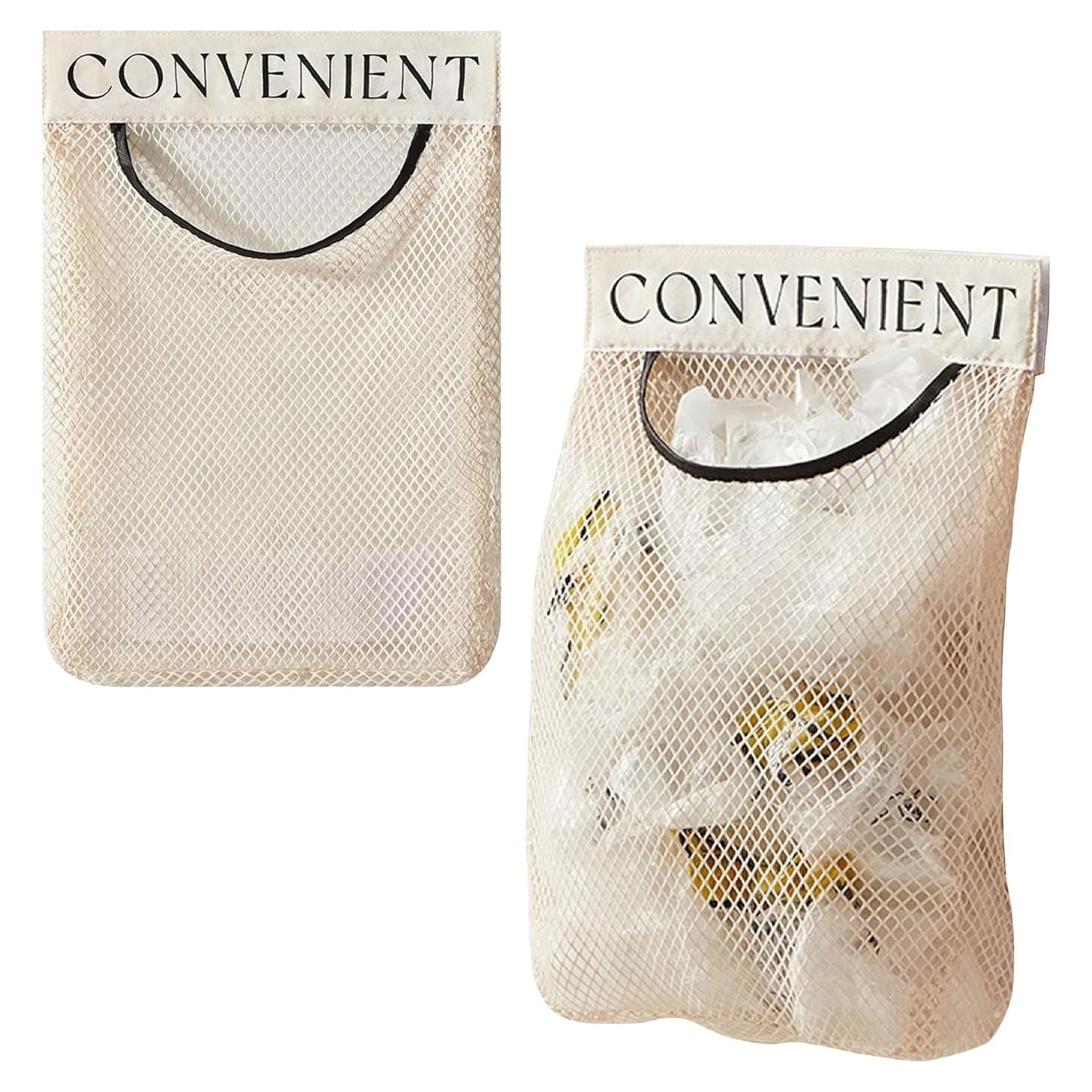 Dispensador de Soporte de Bolsa de Basura JREEPEE 2 Piezas Amarillo