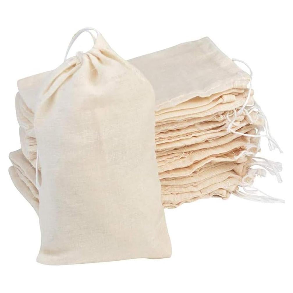 Bolsas de Algodón Reutilizables Tayfremn 50 Pcs 10x15 cm