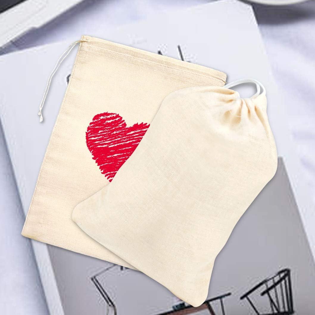 Bolsas de Algodón Reutilizables Tayfremn 50 Pcs 10x15 cm