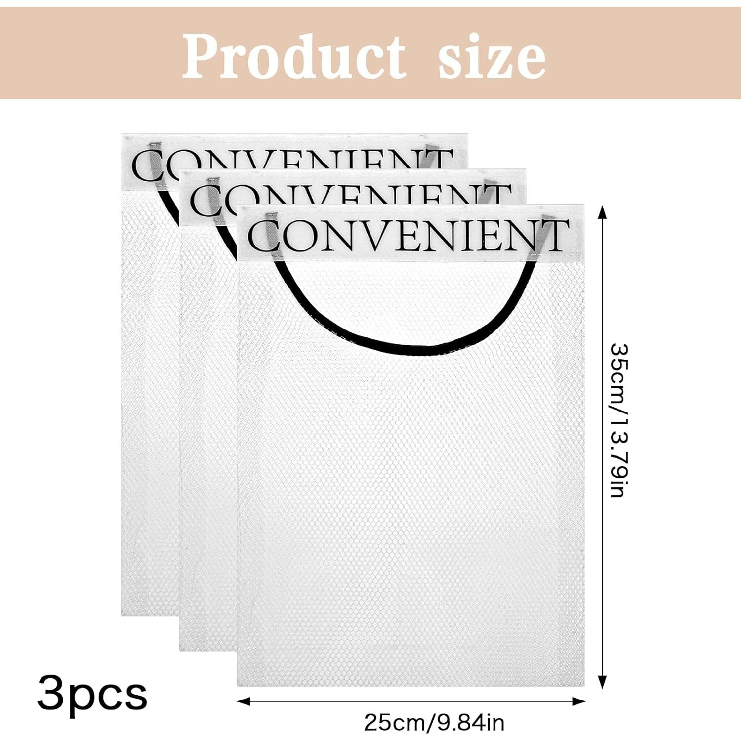 Soporte de bolsa de basura montado en pared 3 piezas Gsbnjuy
