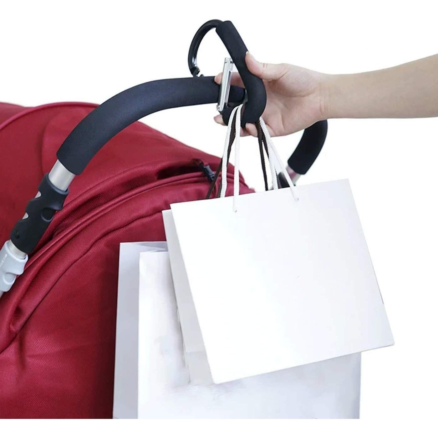 Ganchos para Cochecito TGOOD 2 Pcs 16cm Negro Multipropósito