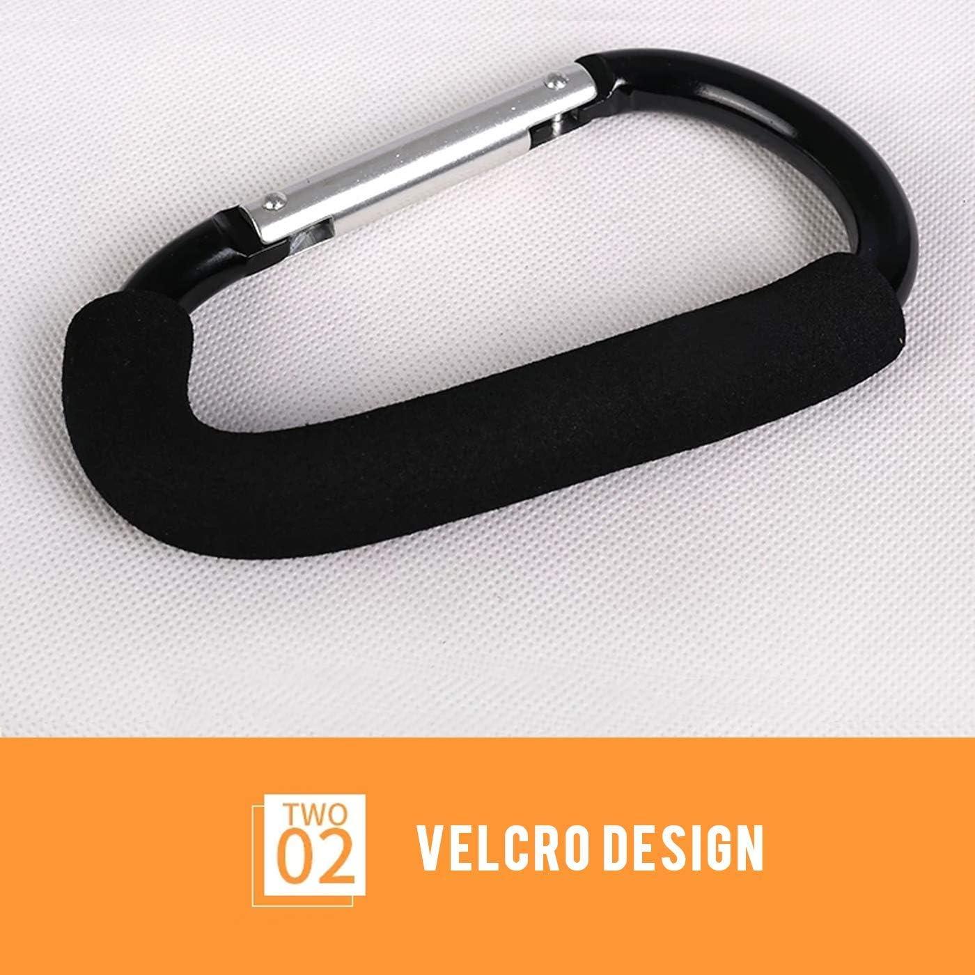 Ganchos para Cochecito TGOOD 2 Pcs 16cm Negro Multipropósito