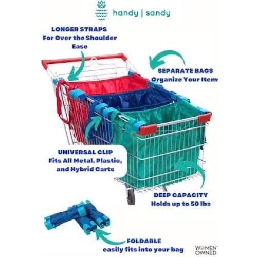 Paquete de 3 Bolsas Reutilizables Handy Sandy - 18 kg - Negro