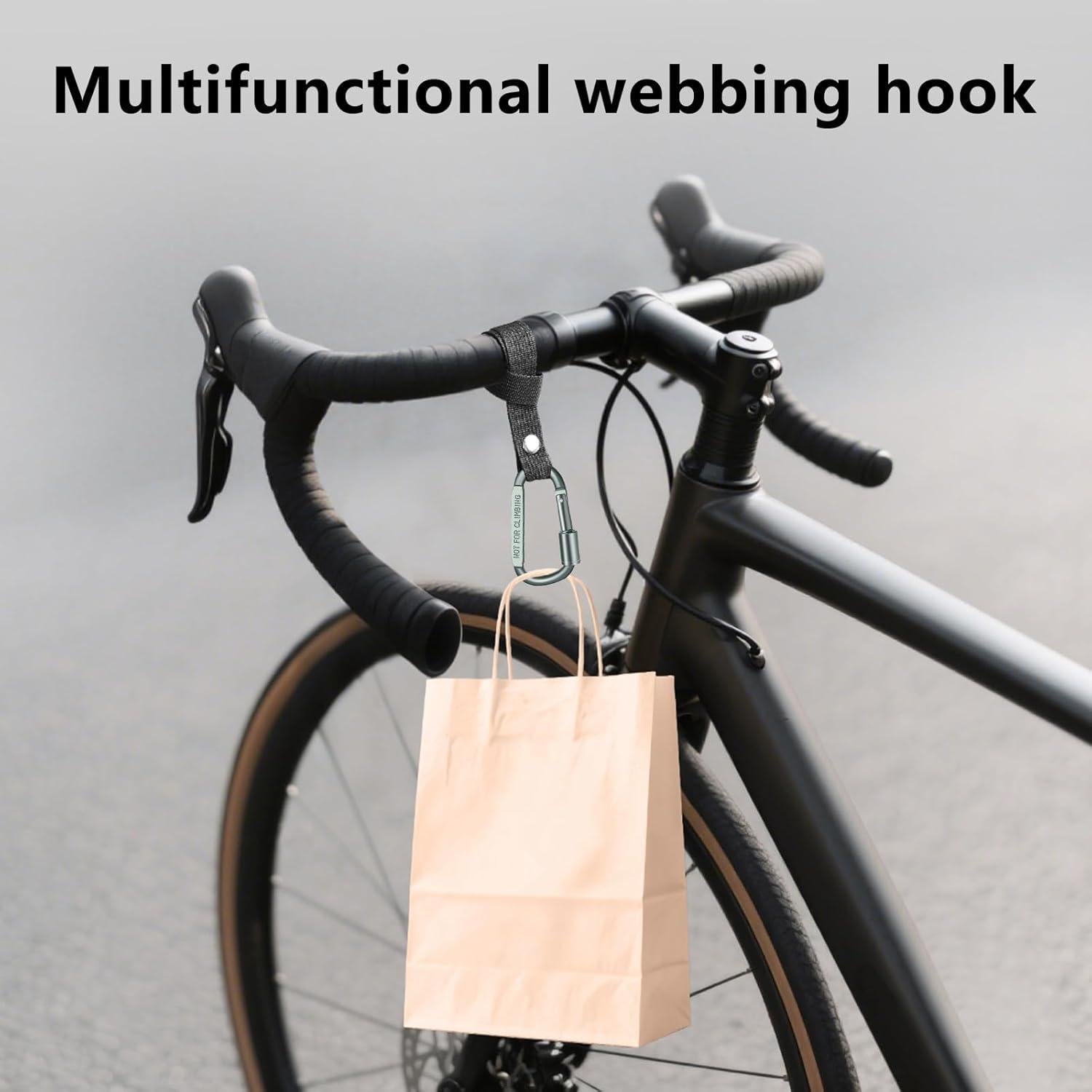 Ganchos para cochecitos Ytcku - 2 Piezas Gris, Mosquetón Bloqueo