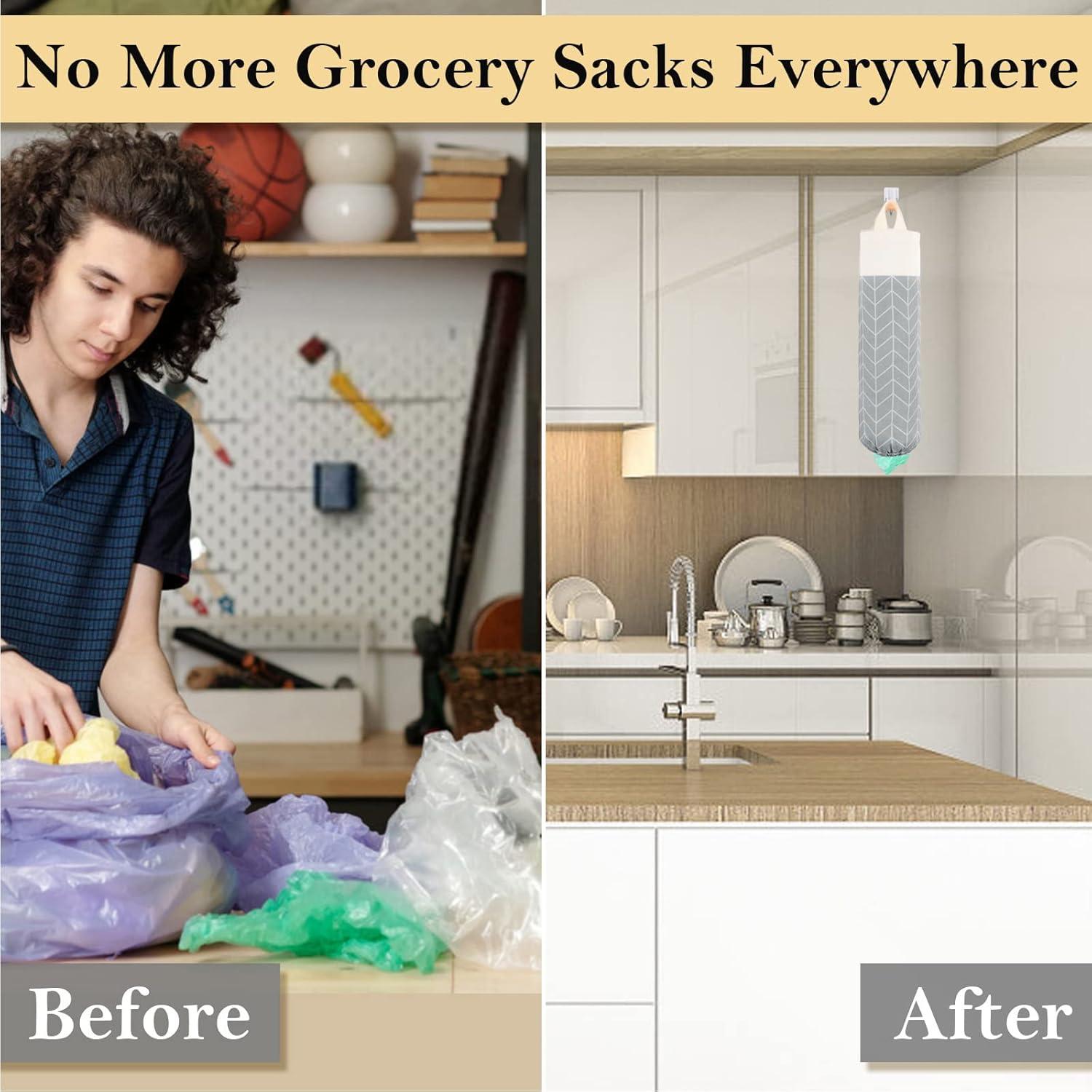 Soporte para Bolsas de Plástico Lona Gris 49.8x19.8cm