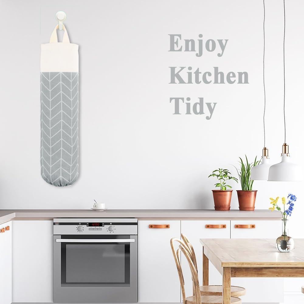 Soporte para Bolsas de Plástico Lona Gris 49.8x19.8cm