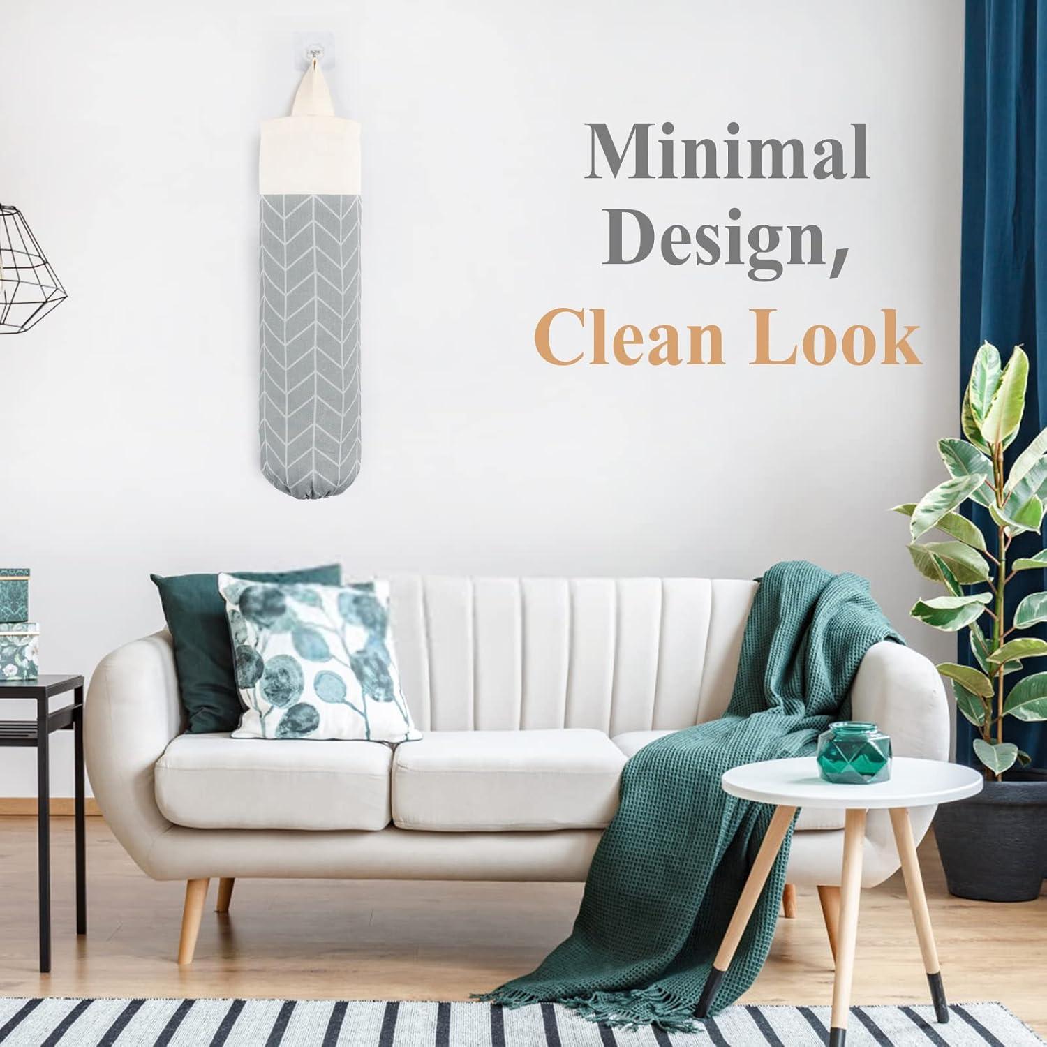 Soporte para Bolsas de Plástico Lona Gris 49.8x19.8cm