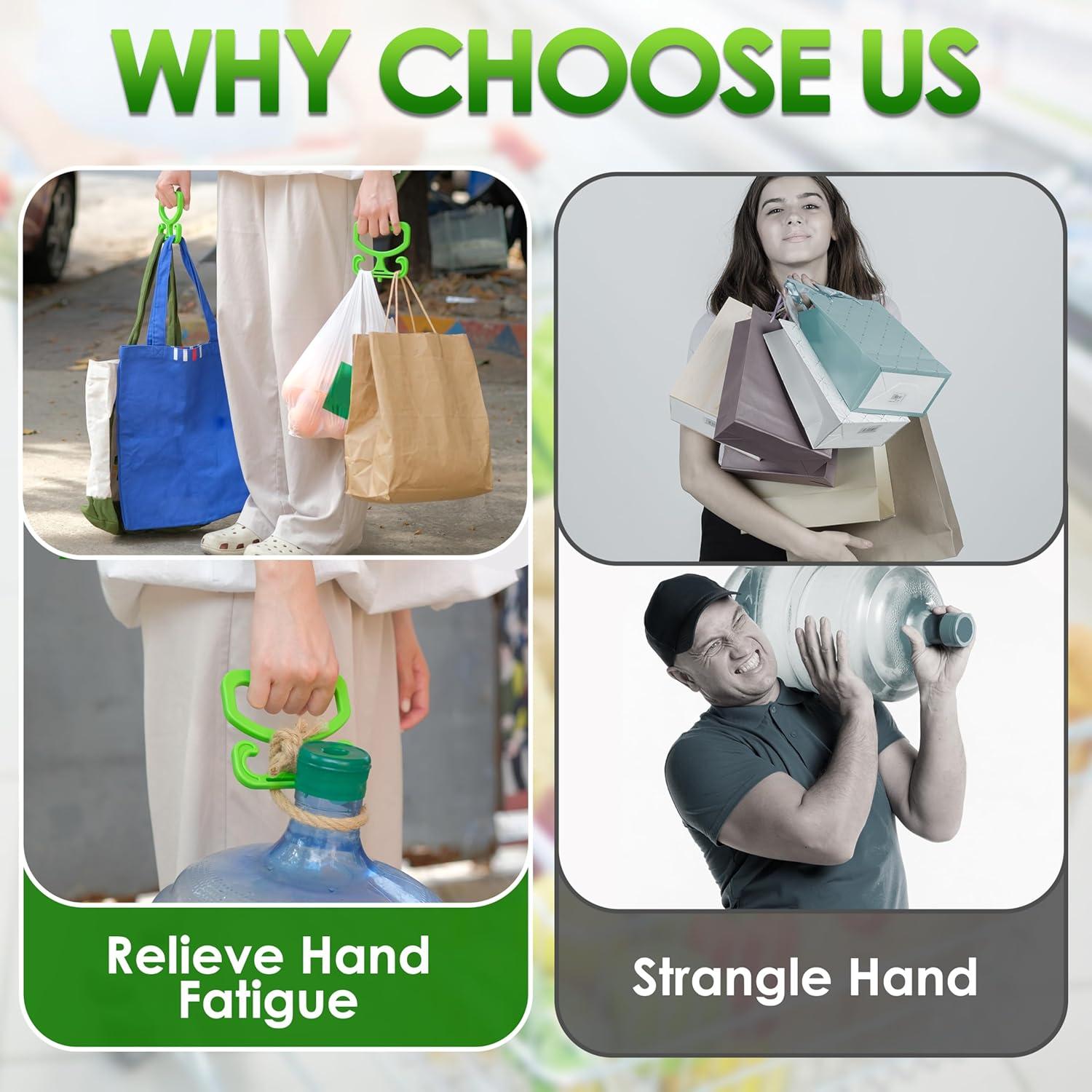 Porta Bolsas de Compras POLKASTORE - 2 Paquetes, Soporta 100kg