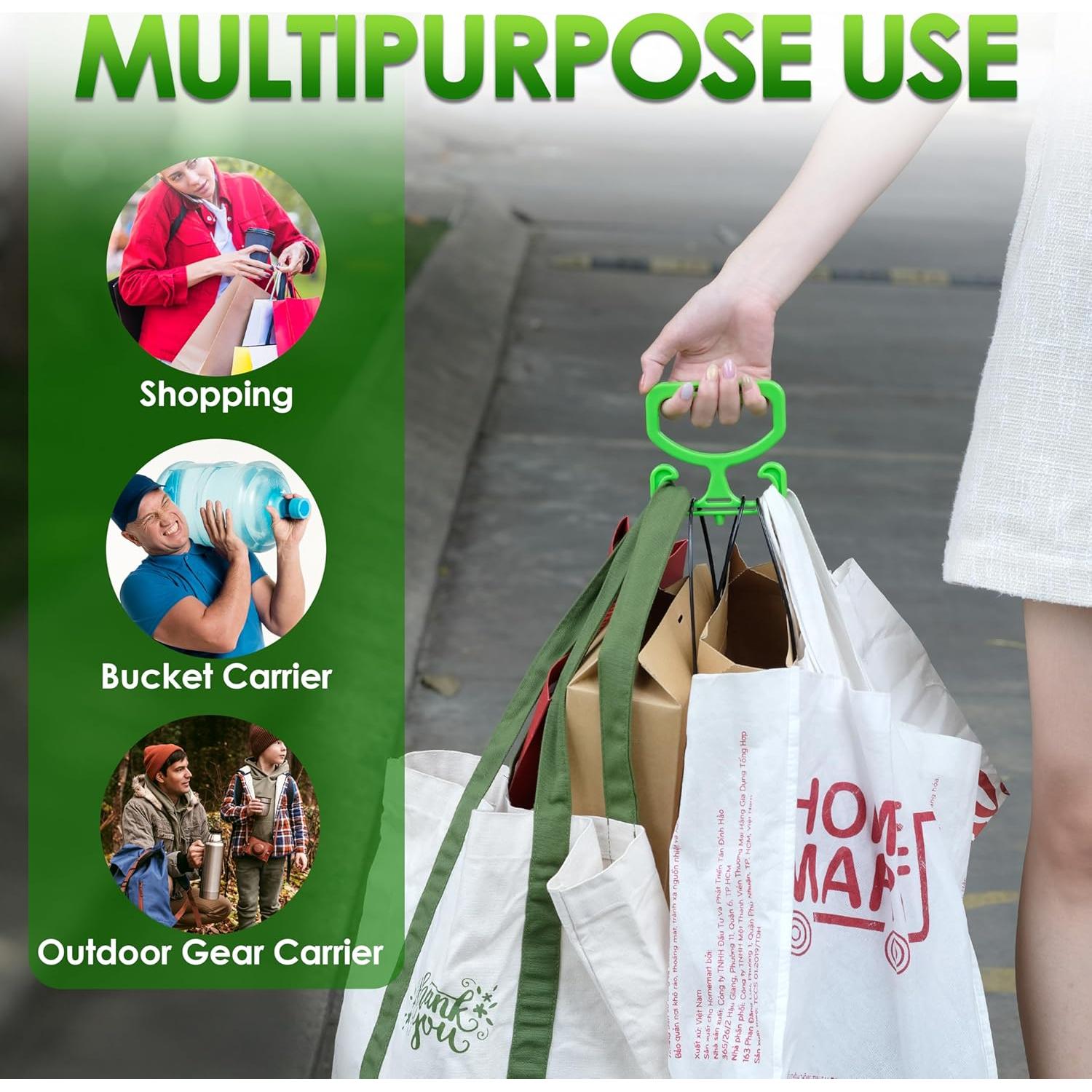 Porta Bolsas de Compras POLKASTORE - 2 Paquetes, Soporta 100kg