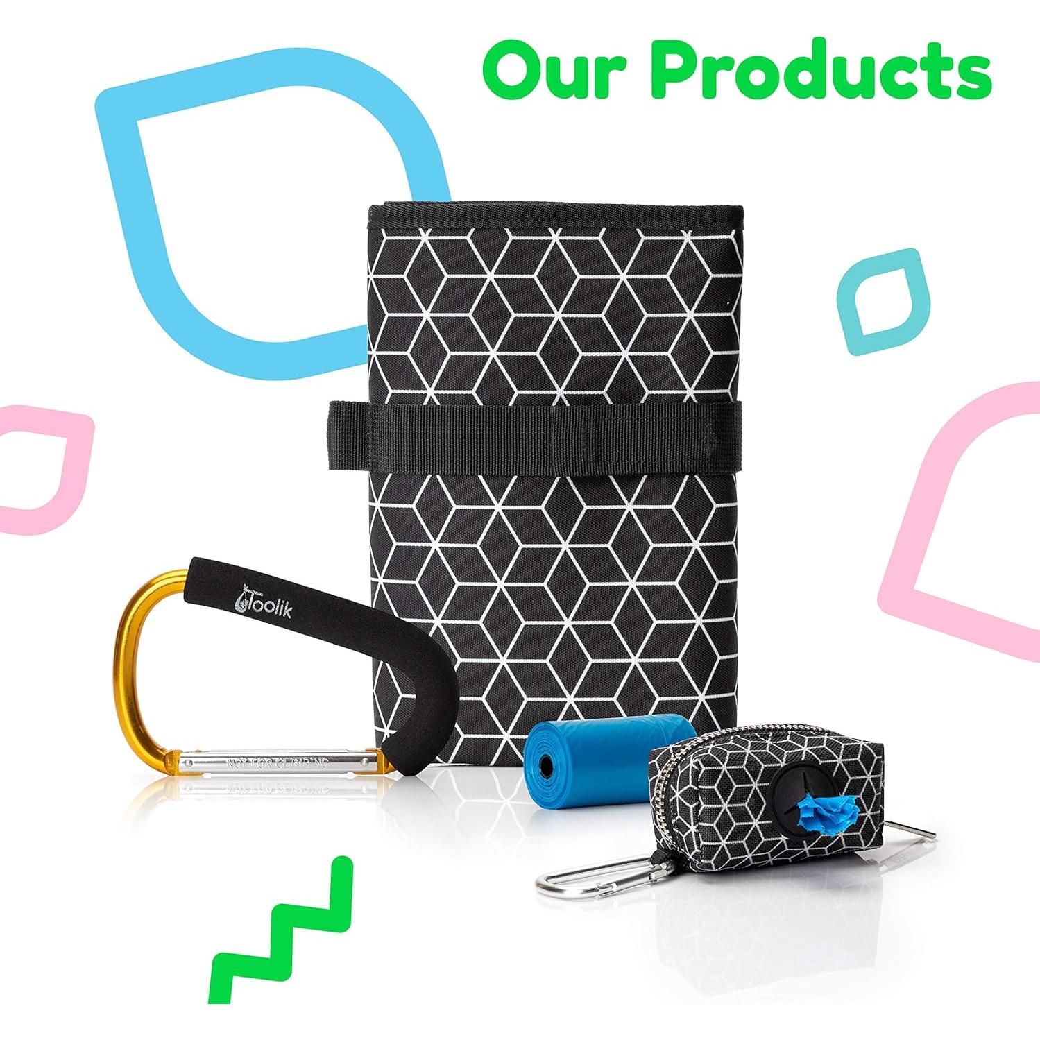 Organizador de Carrito de Bebé Toolik X-Large Oro con Clip