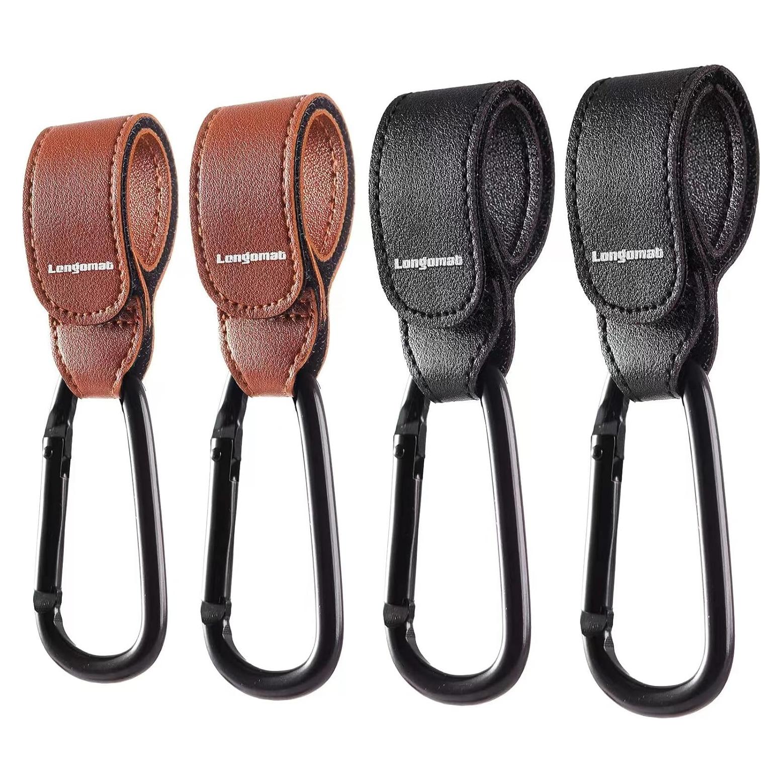 Ganchos Universales para Cochecito Longomat - 4 Pack Ajustables