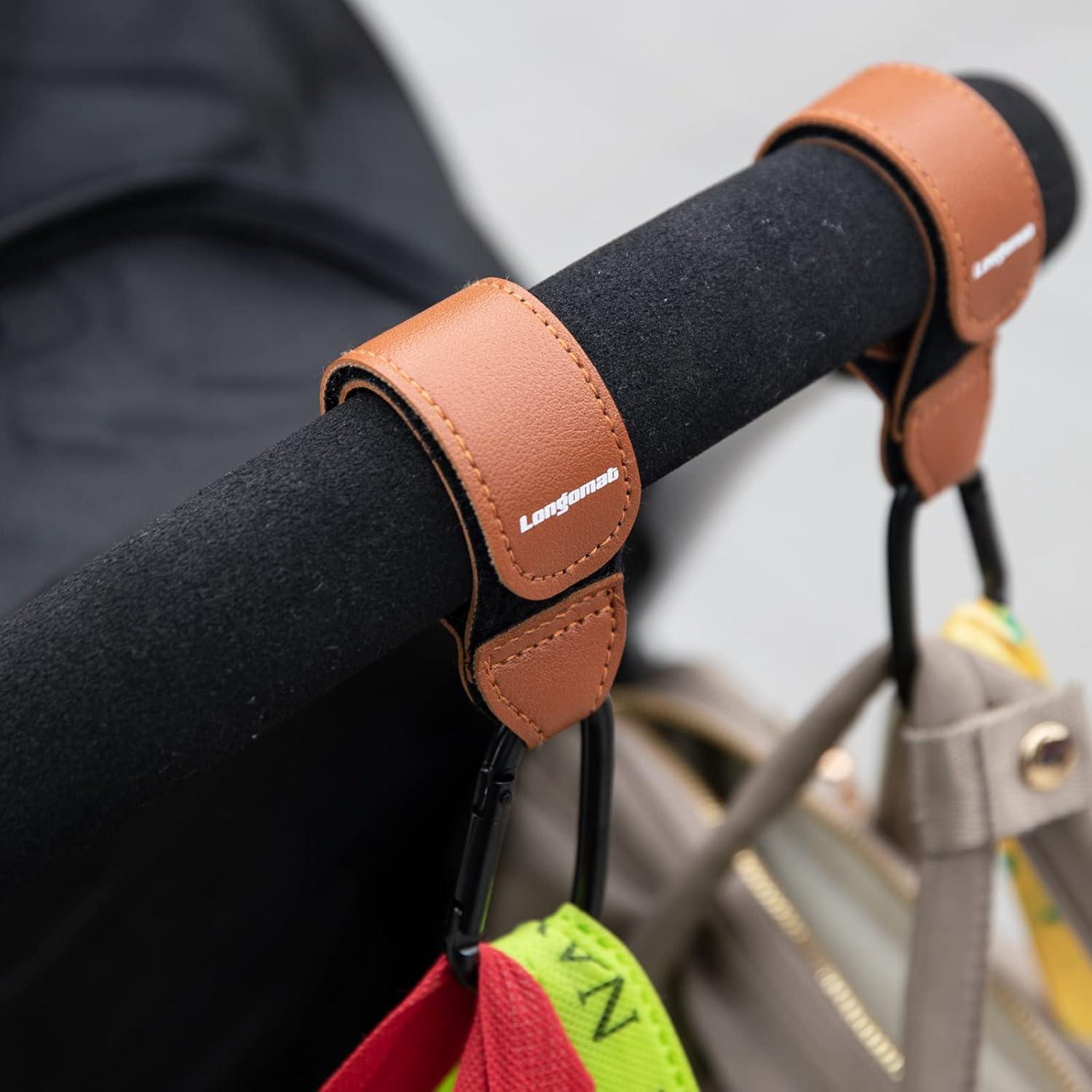 Ganchos Universales para Cochecito Longomat - 4 Pack Ajustables