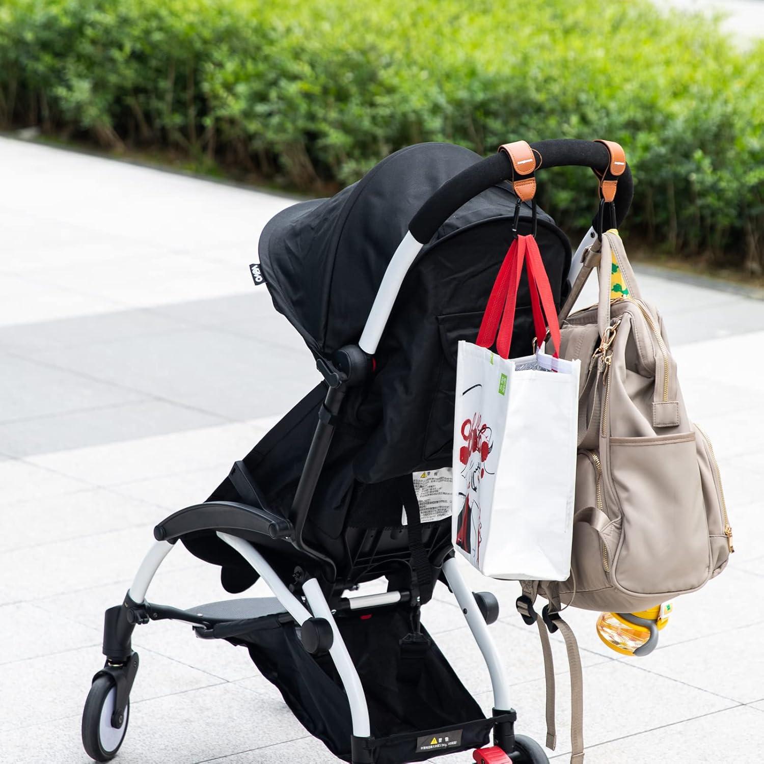 Ganchos Universales para Cochecito Longomat - 4 Pack Ajustables