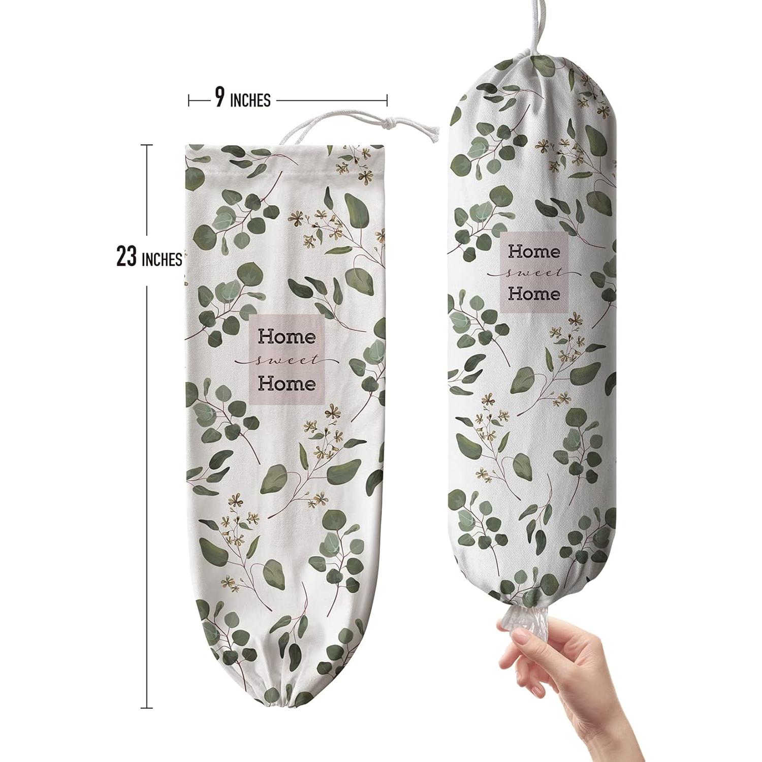 Dispensador de Bolsas de Compras Hglian Eucalipto 58.4x22.9 cm