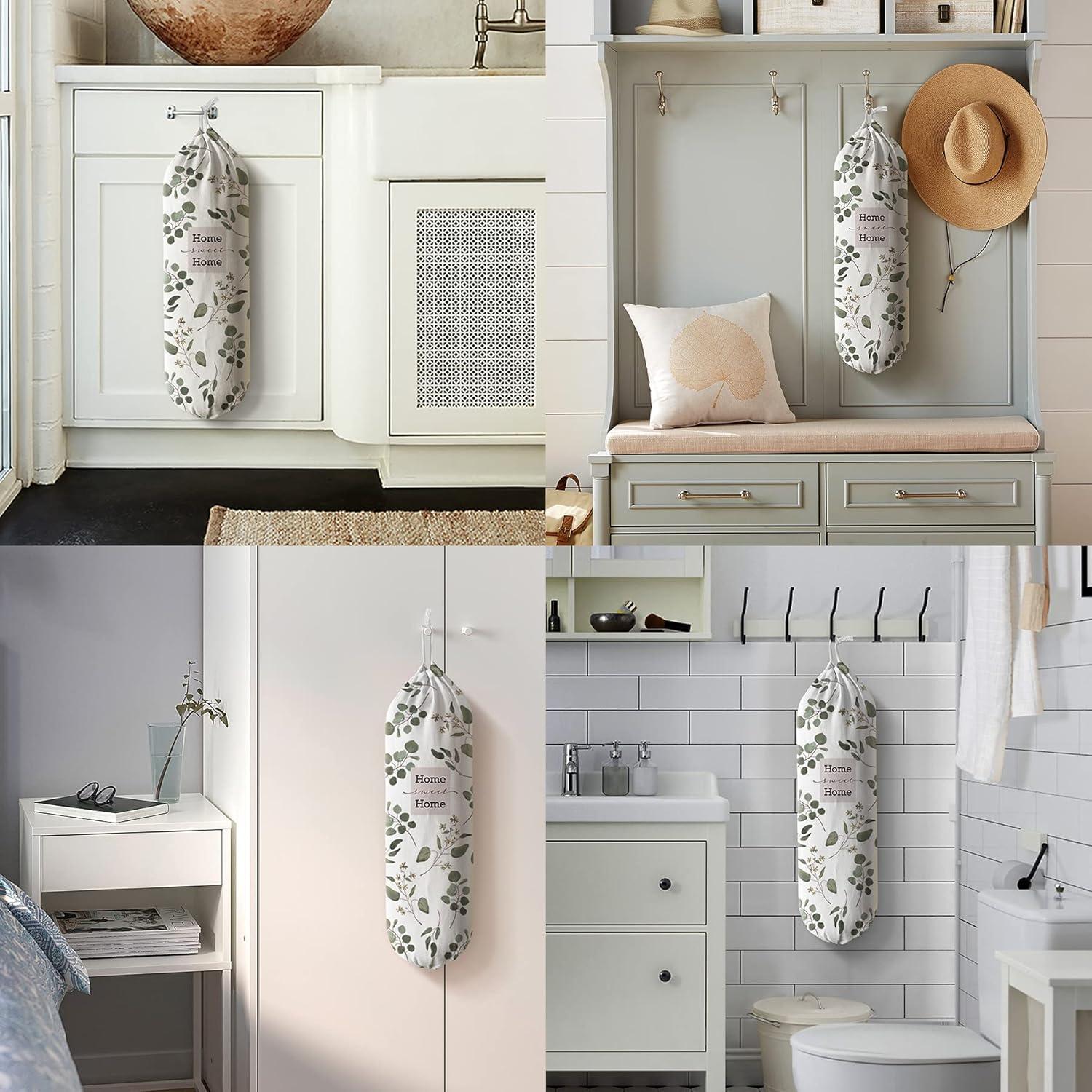 Dispensador de Bolsas de Compras Hglian Eucalipto 58.4x22.9 cm