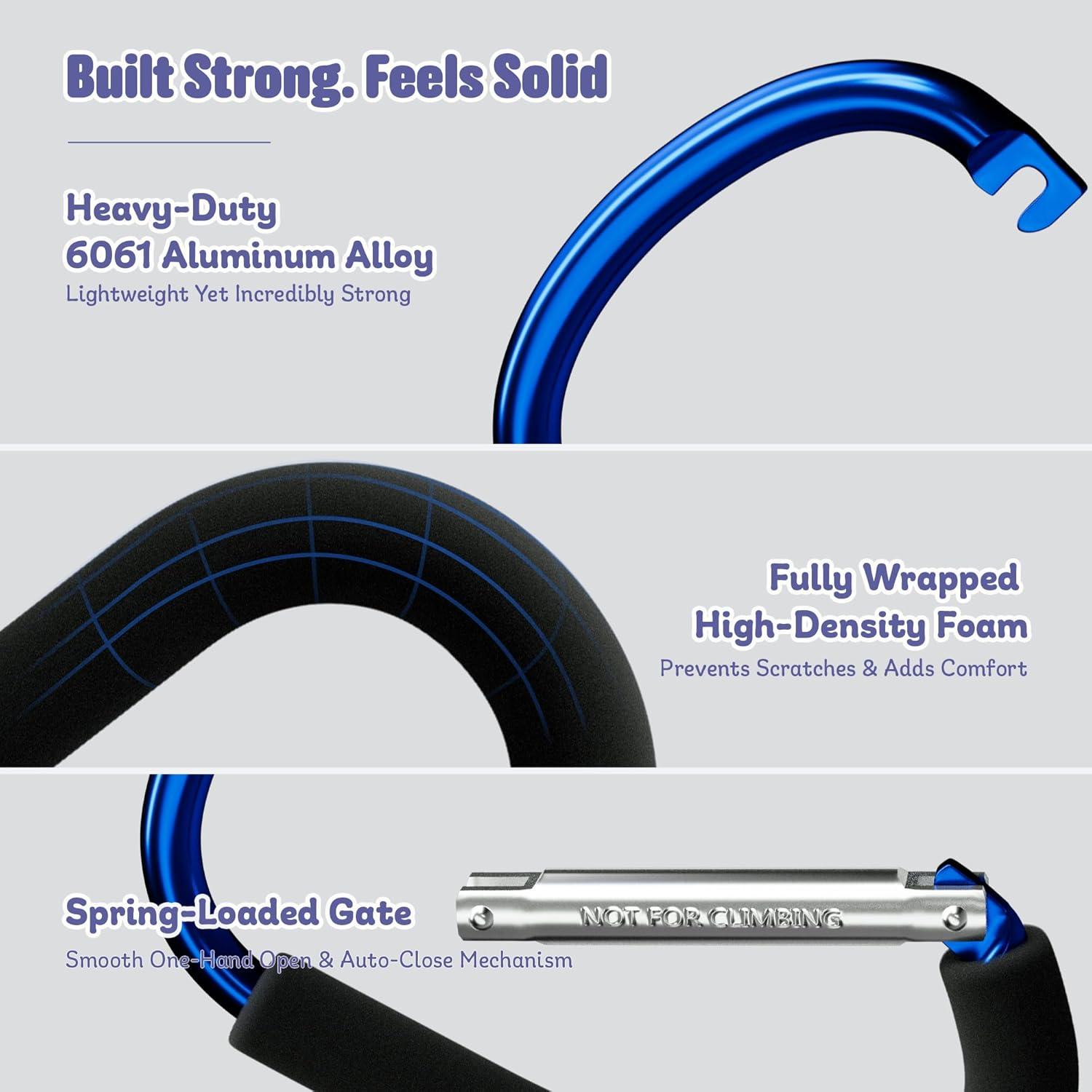 Ganchos para Cochecito Sprookber D-17hao Azul - Set de 2