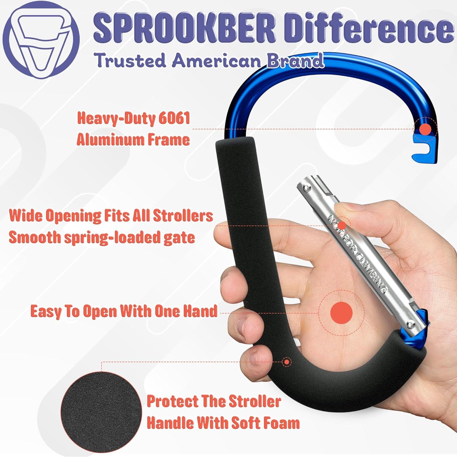 Ganchos para Cochecito Sprookber D-17hao Azul - Set de 2