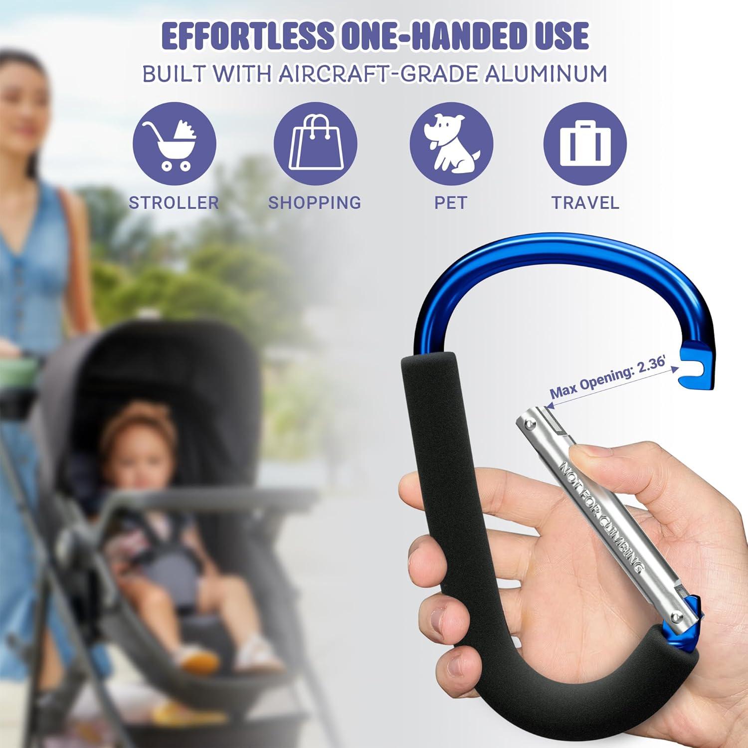 Ganchos para Cochecito Sprookber D-17hao Azul - Set de 2