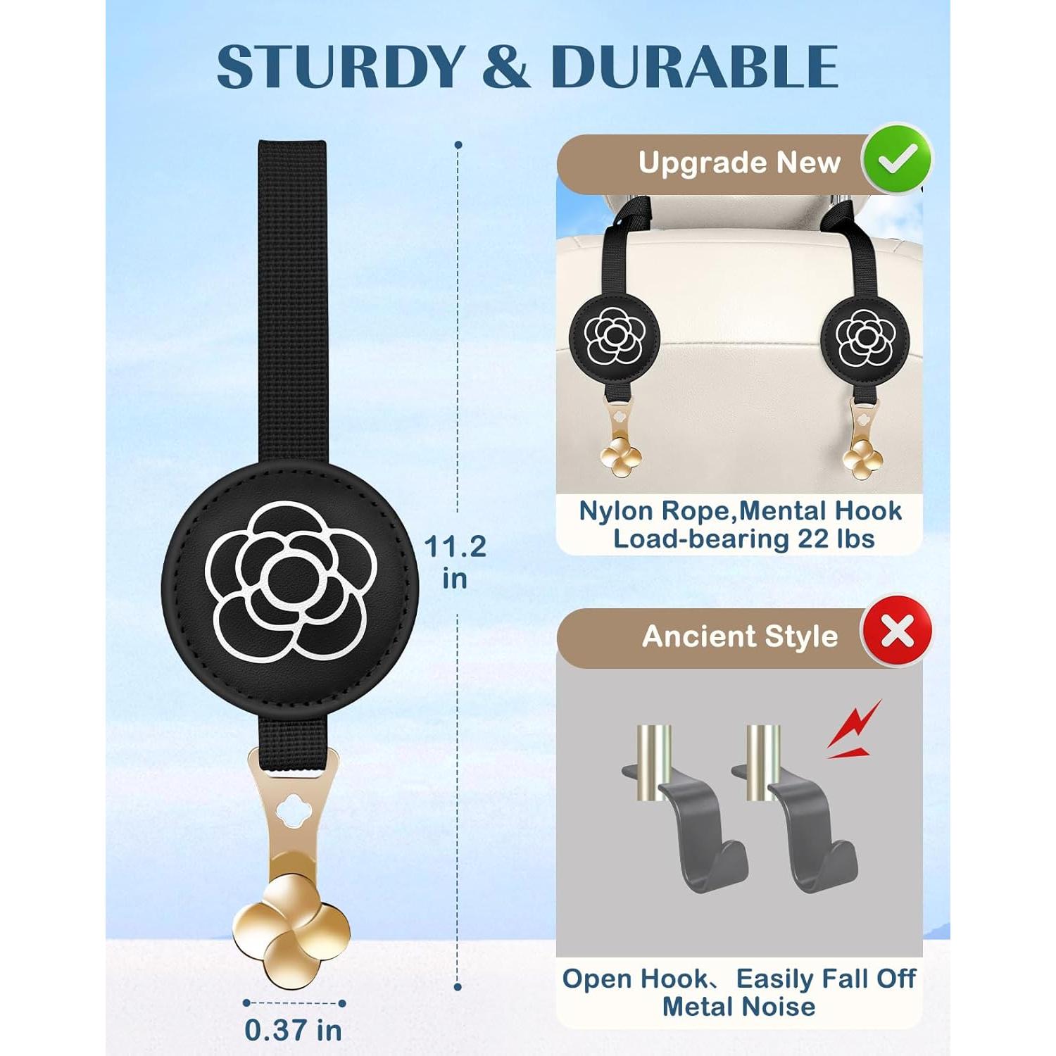 Ganchos de Reposacabezas Akkya para Coche - Soporte Universal 10kg