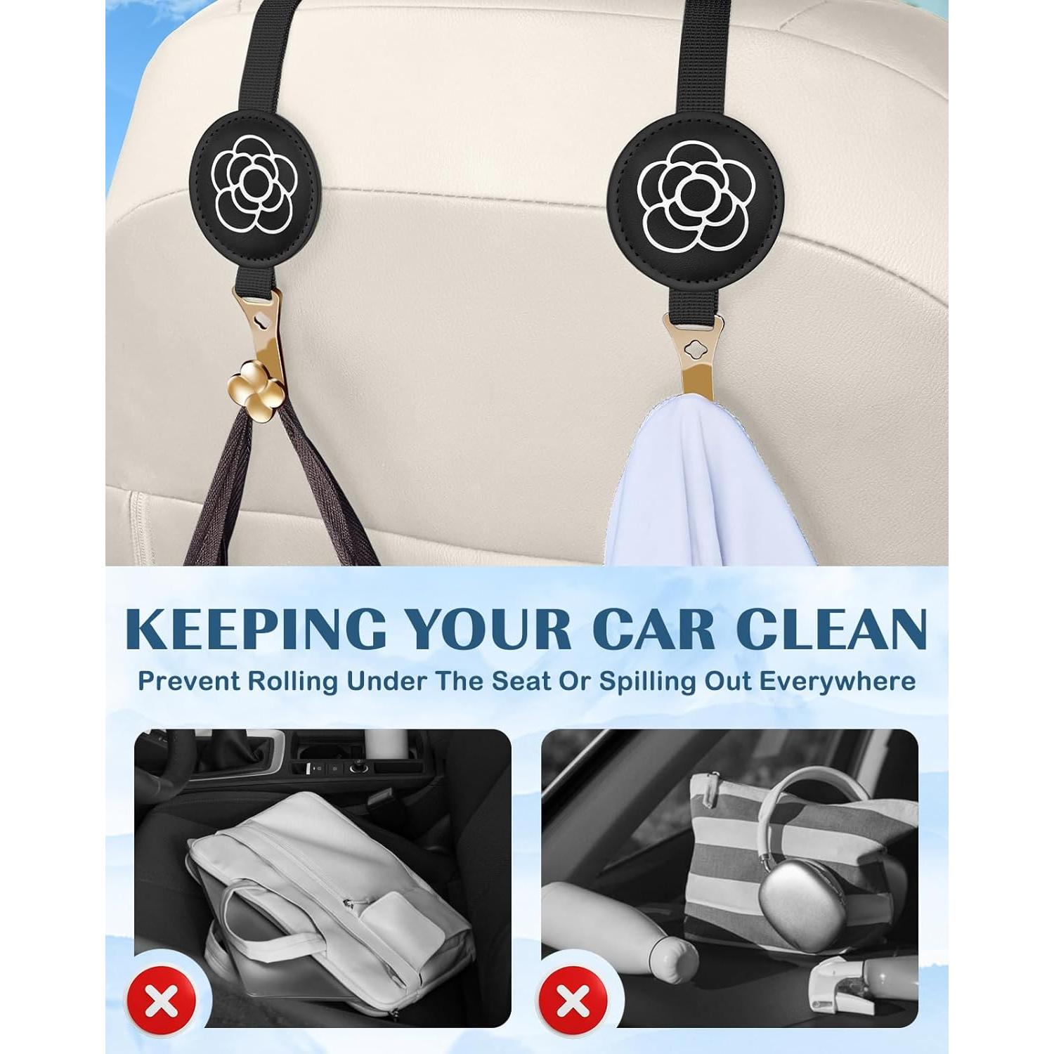 Ganchos de Reposacabezas Akkya para Coche - Soporte Universal 10kg