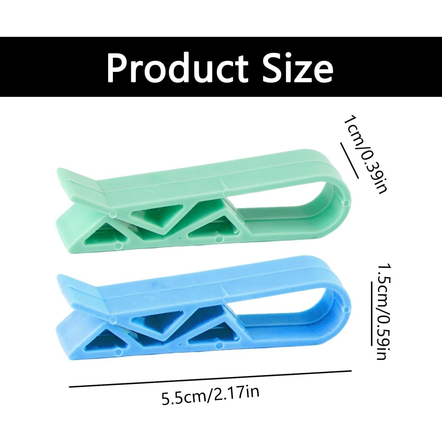 Juego de 20 Clips de Plástico Antideslizantes Siktorrwd