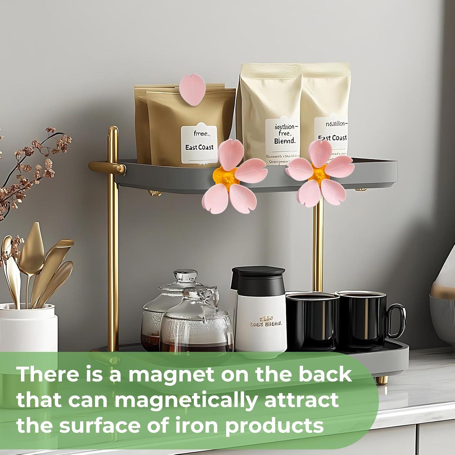 Clips Magnéticos para Nevera SETRON Clip Sakura Rosa - 5 Piezas