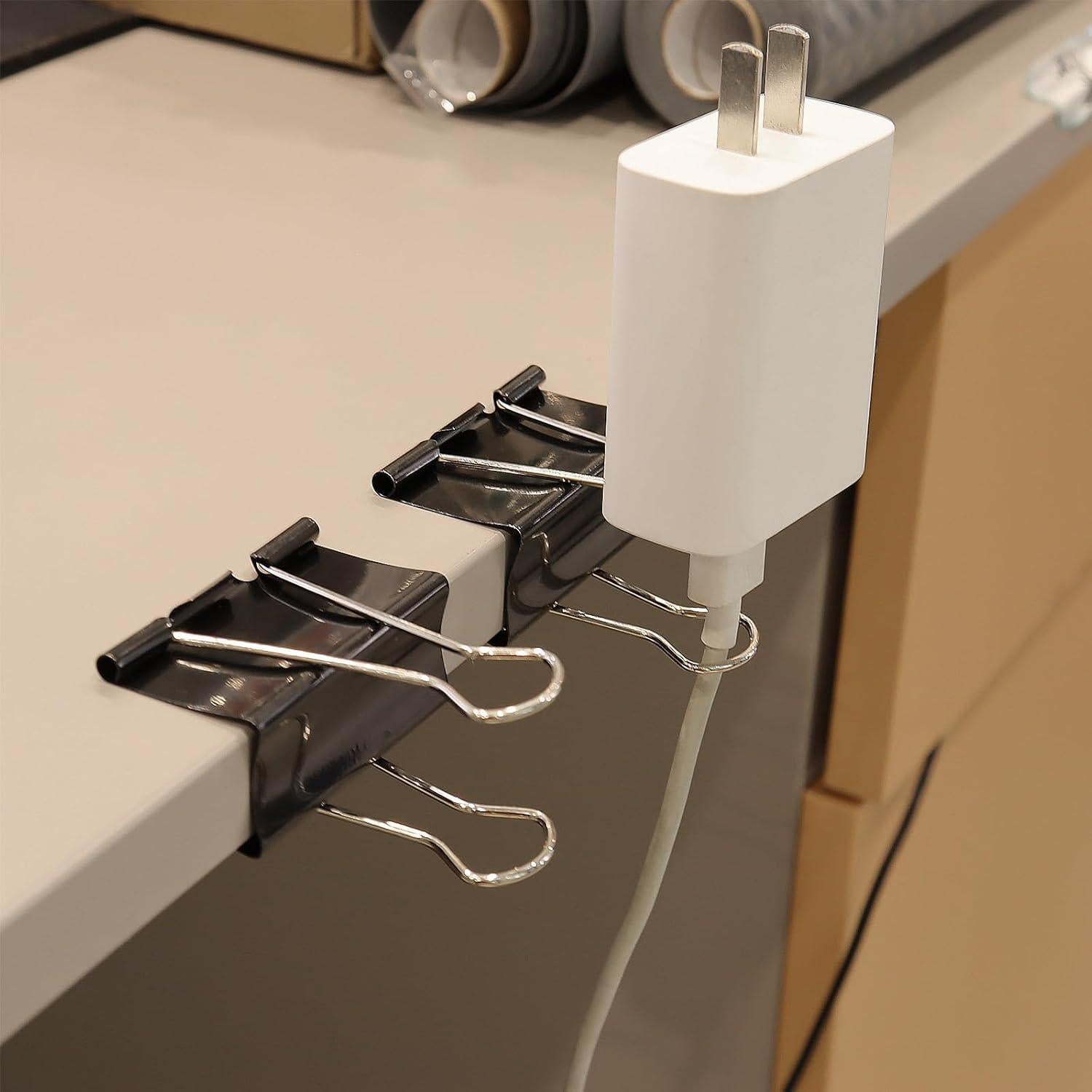 Clip de Carpeta Jumbo KTOJOY 36 Piezas 51mm Negro