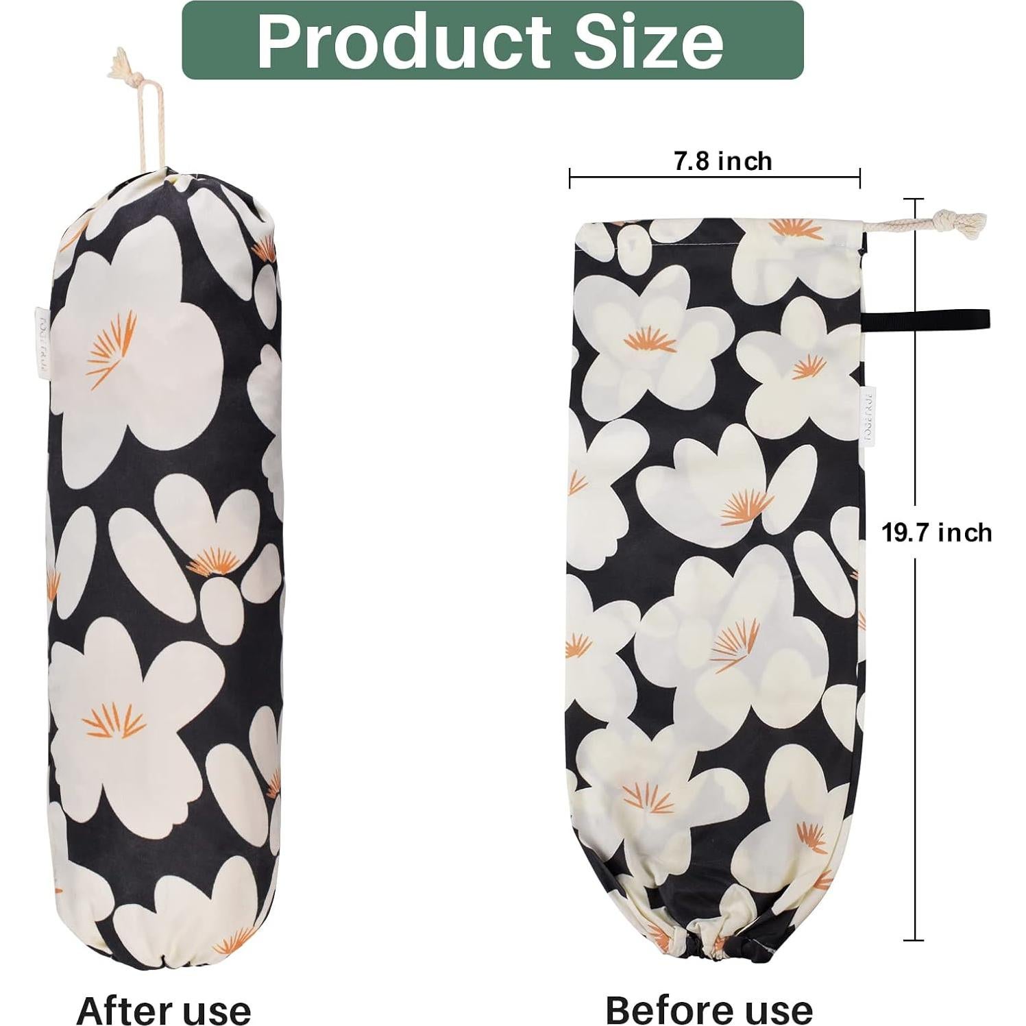 Soporte para Bolsas de Plástico TOGETRUE Negro 50.8x20.3 cm