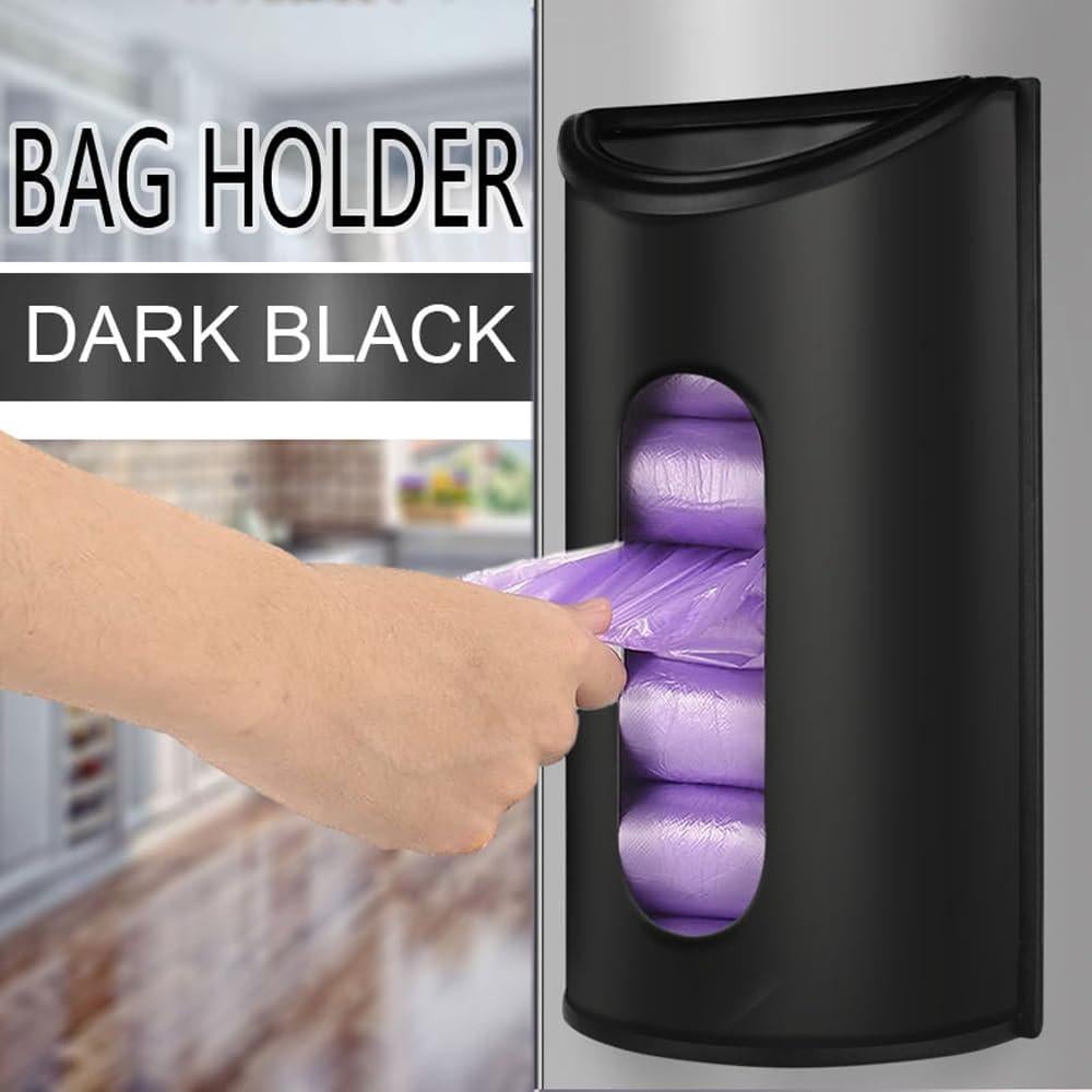 Soporte de Bolsa de Plástico Bevansol, Acero Inoxidable Negro