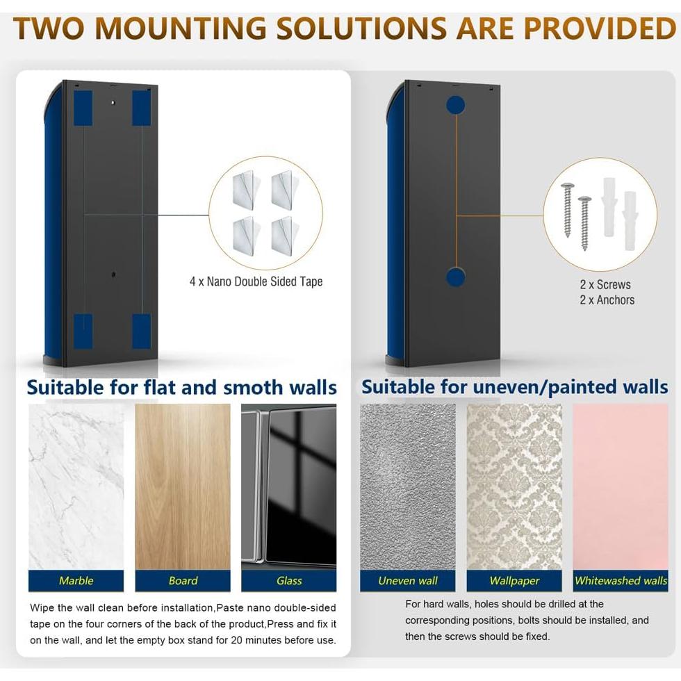 Soporte de Bolsa de Plástico Bevansol, Acero Inoxidable Negro